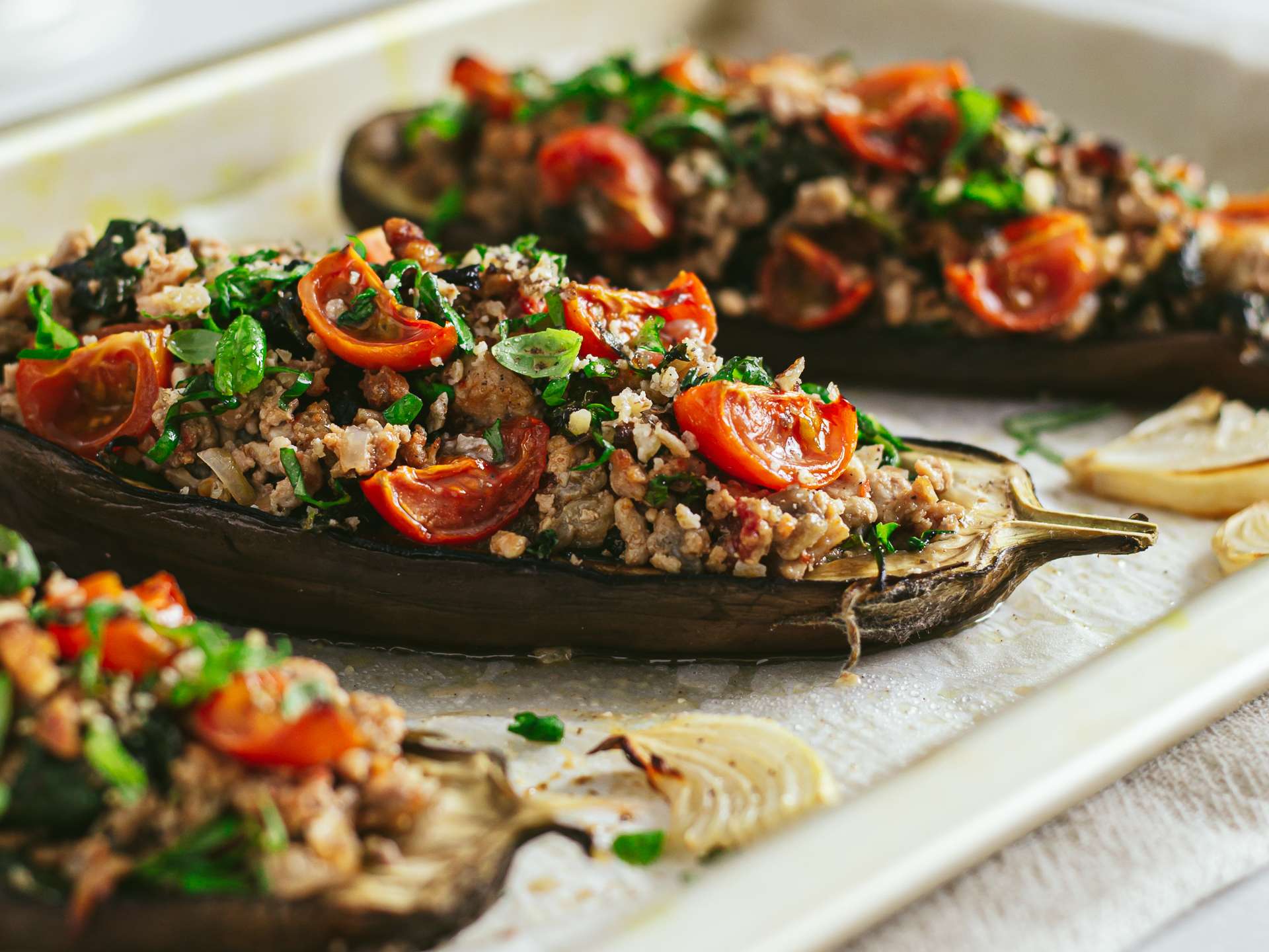 1920x1440 Keto Stuffed Eggplant Recipe