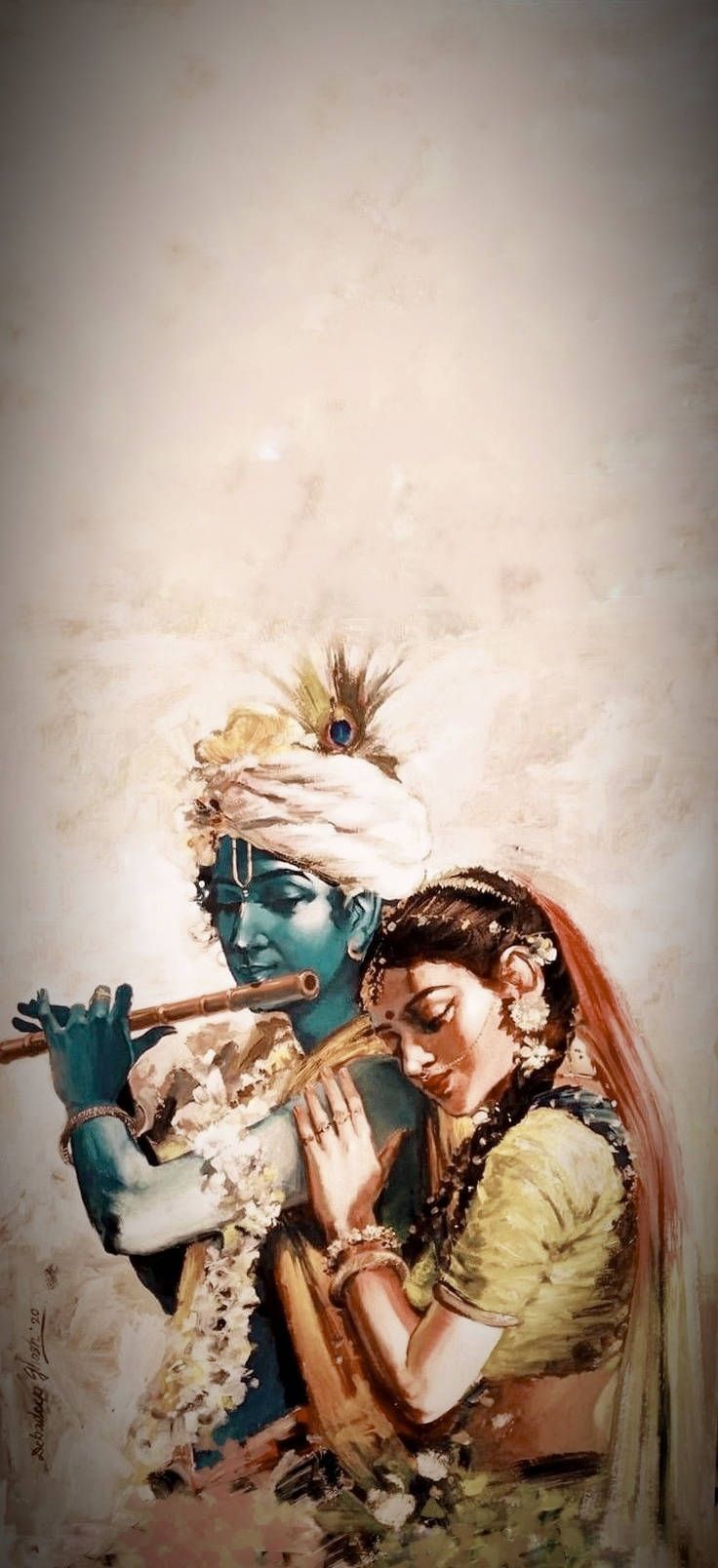 736x1608 Krishna iPhone Wallpaper