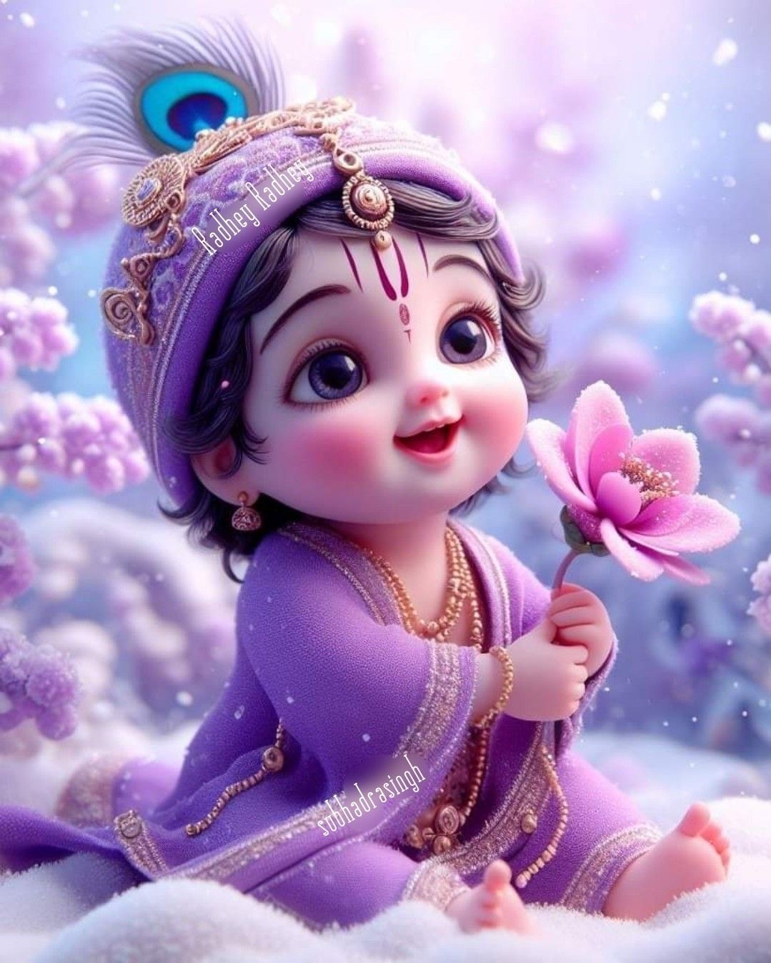 1079x1348 jai shree krishna, radha and lord