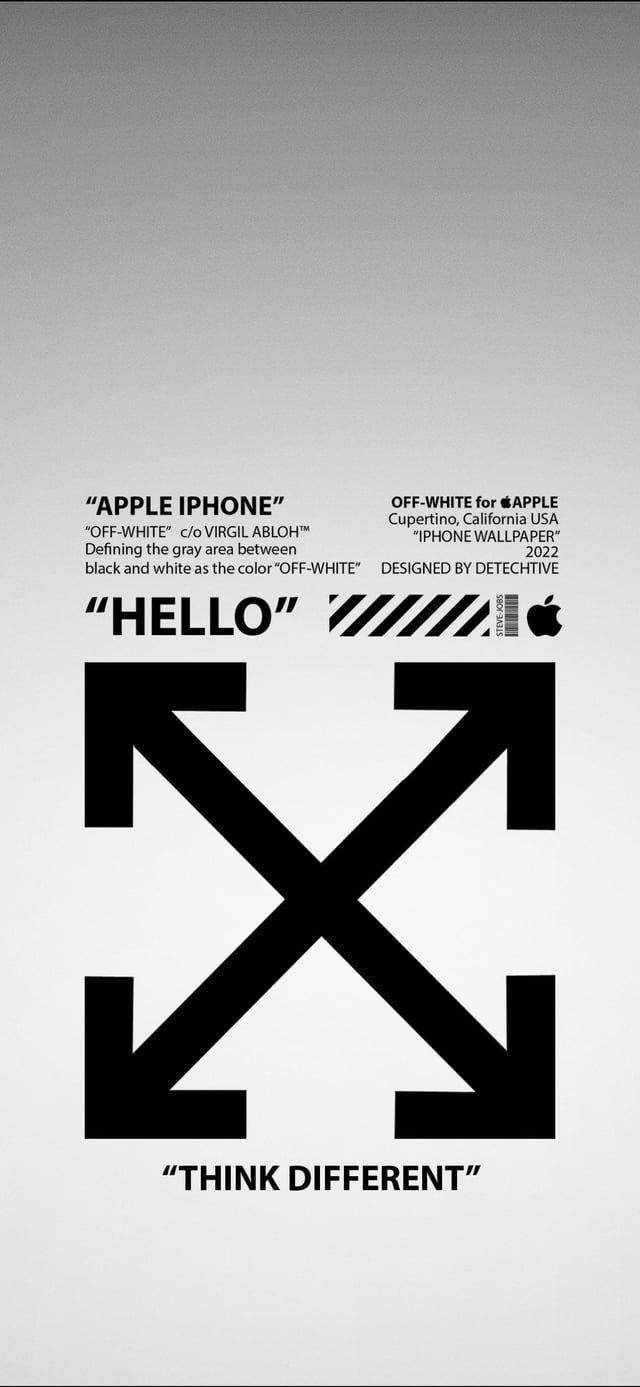 640x1387 Off White For IPhone