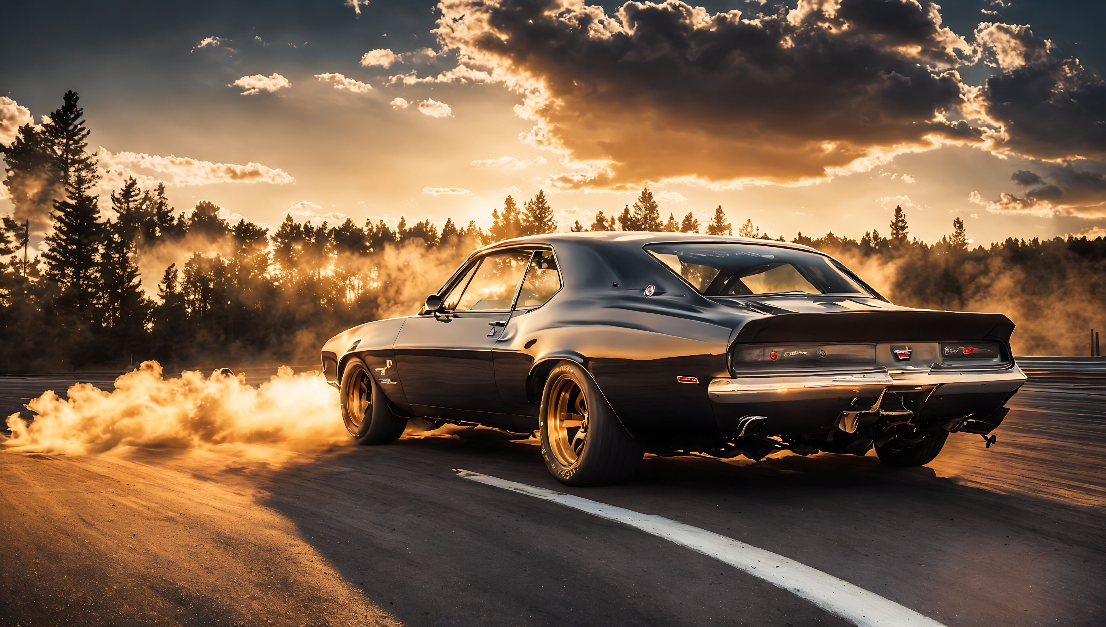 3840x2176 4K Wallpaper: Muscle cars on track : r
