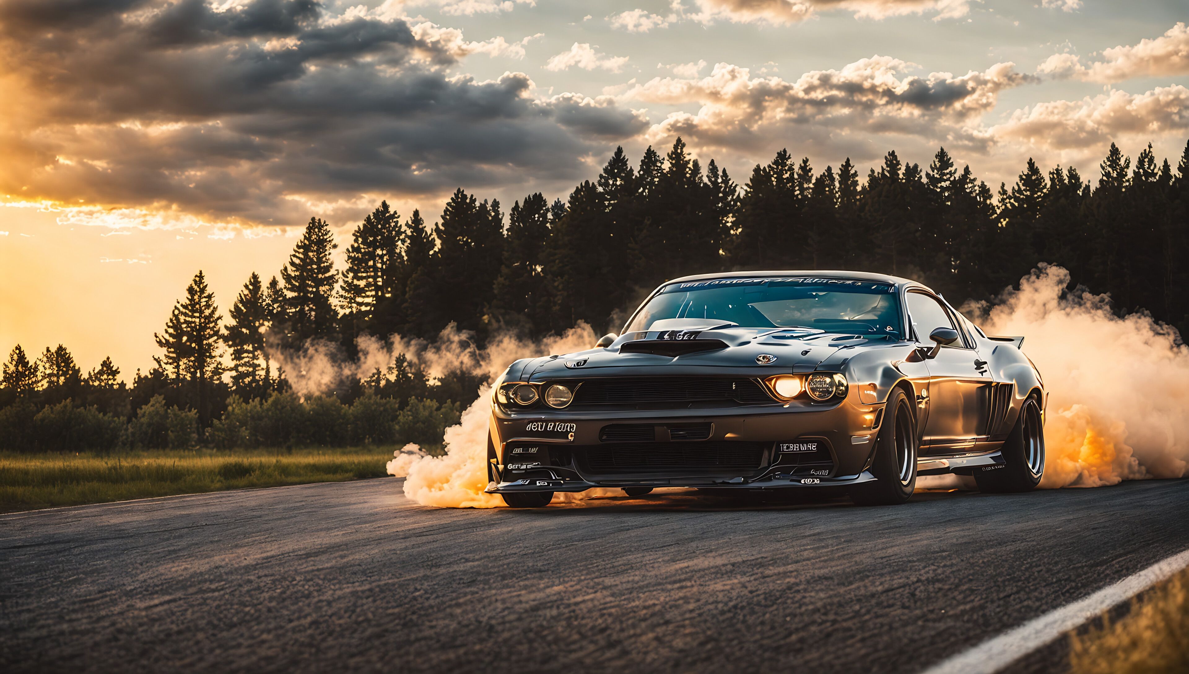 3840x2176 4K Wallpaper: Muscle cars on track : r
