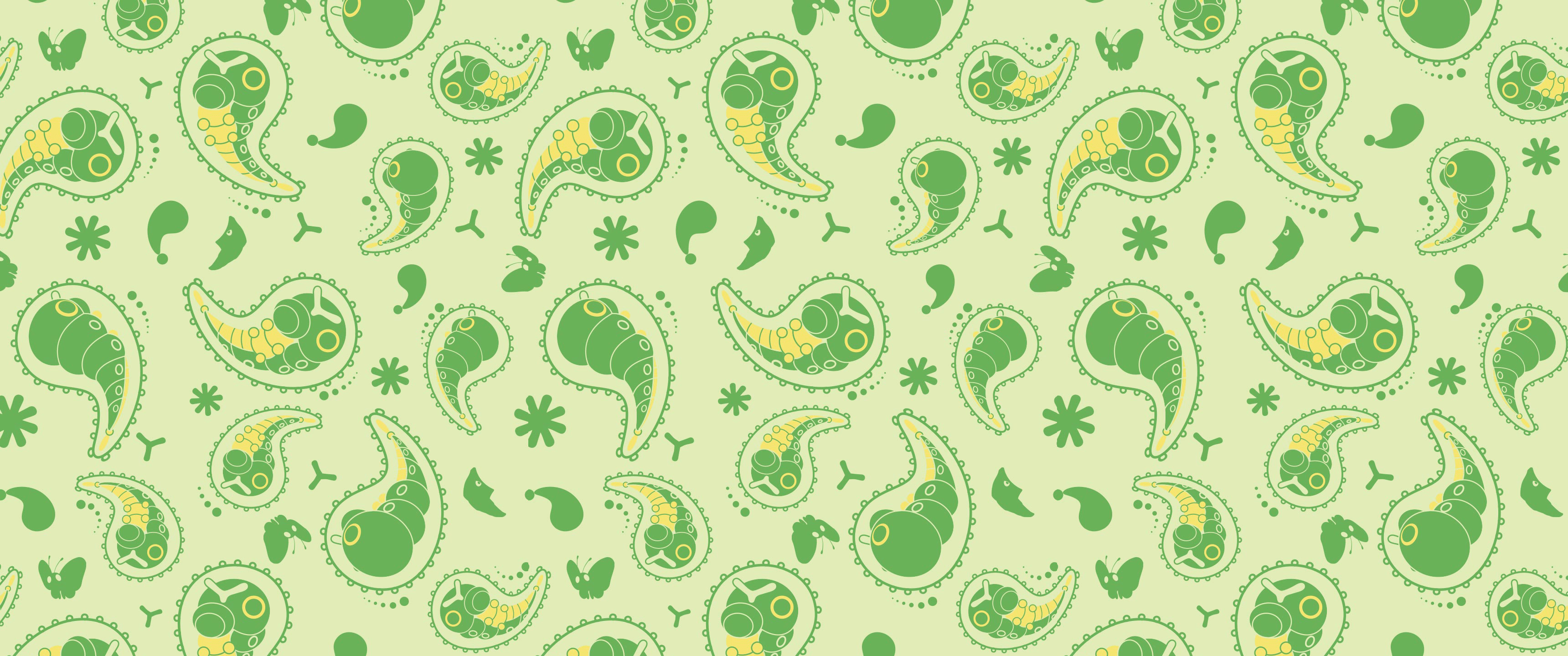 3440x1440 1440P Wallpaper based on The Pokemon Company shirt patterns