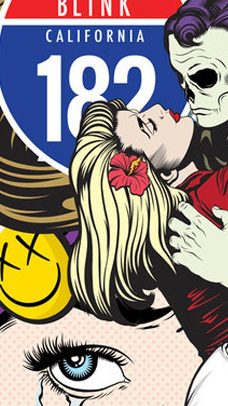 750x1334 Blink 182 Wallpaper