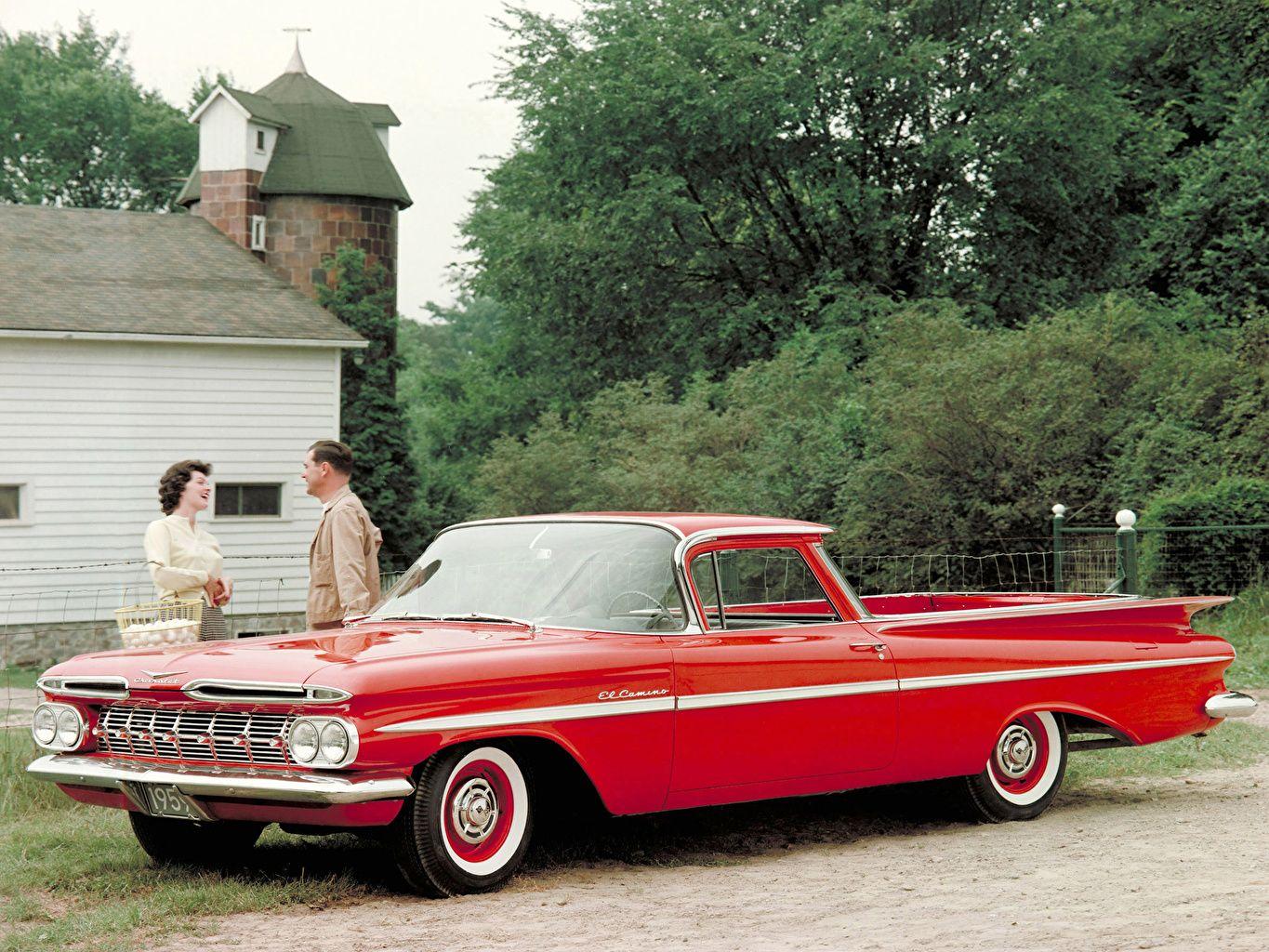 1365x1024 Wallpaper Chevrolet El Camino 1959 Cars
