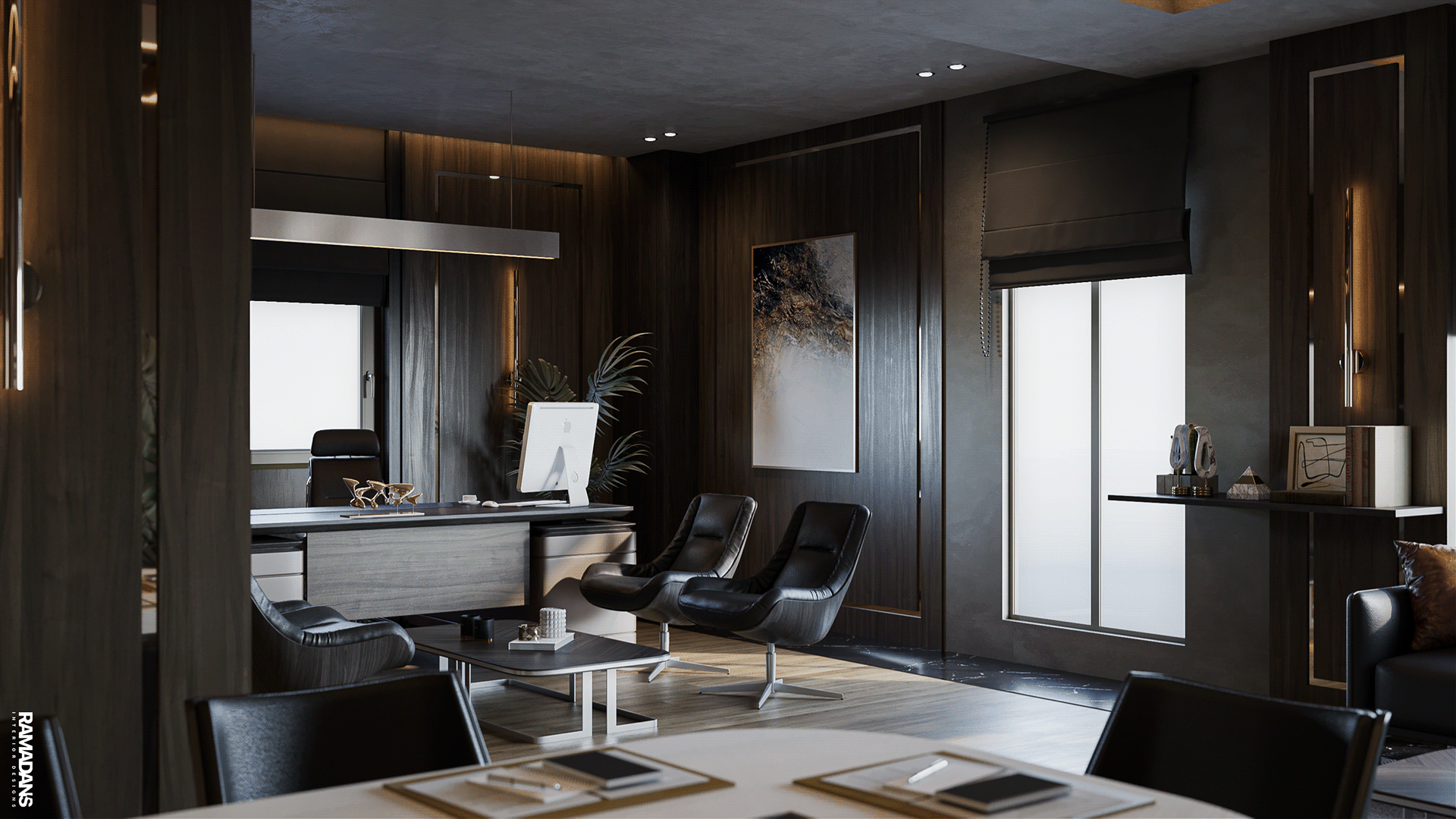 1920x1080 DARK LUXURY CEO OFFICE (5). Image