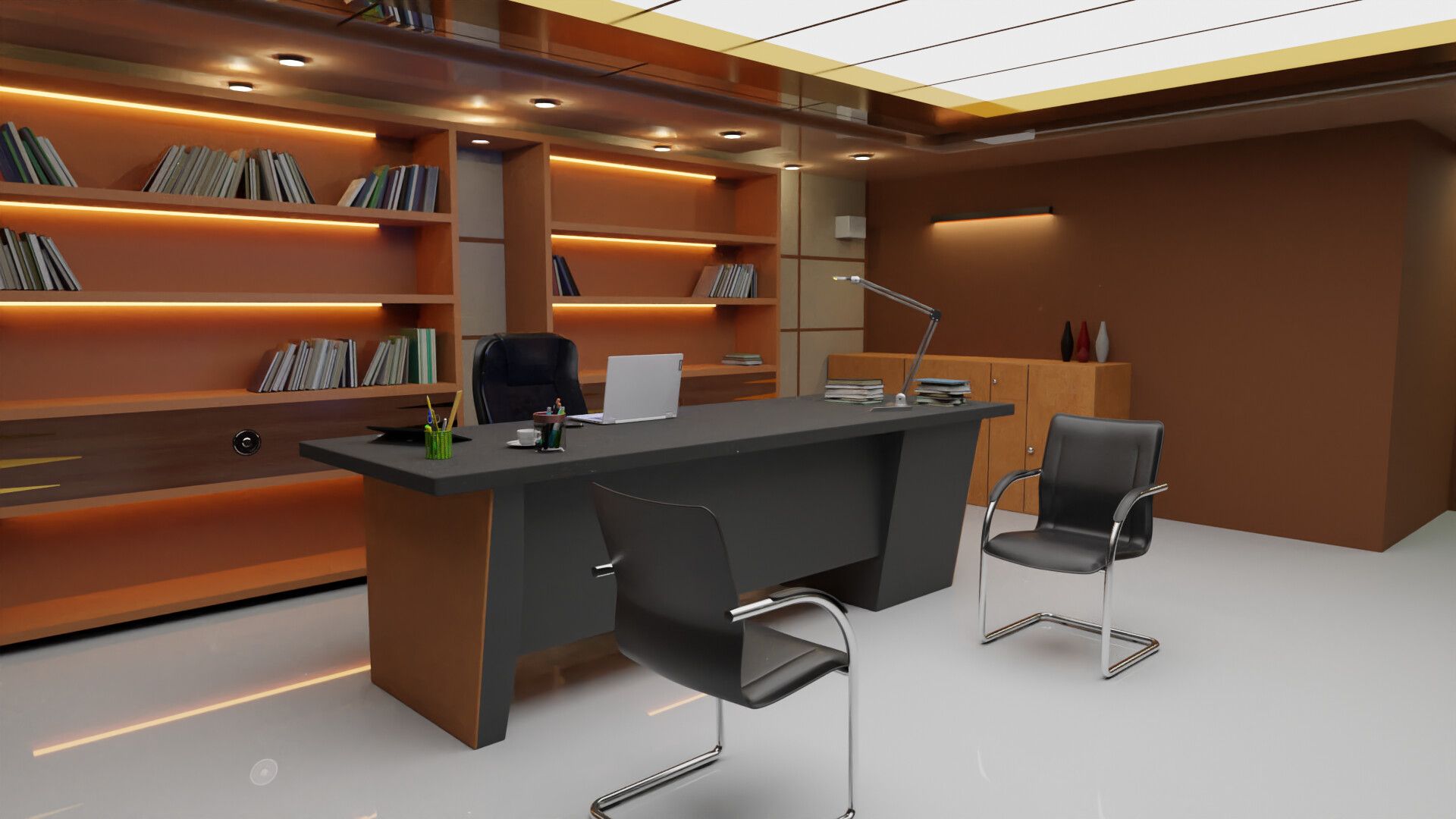 1920x1080 CEO Office during
