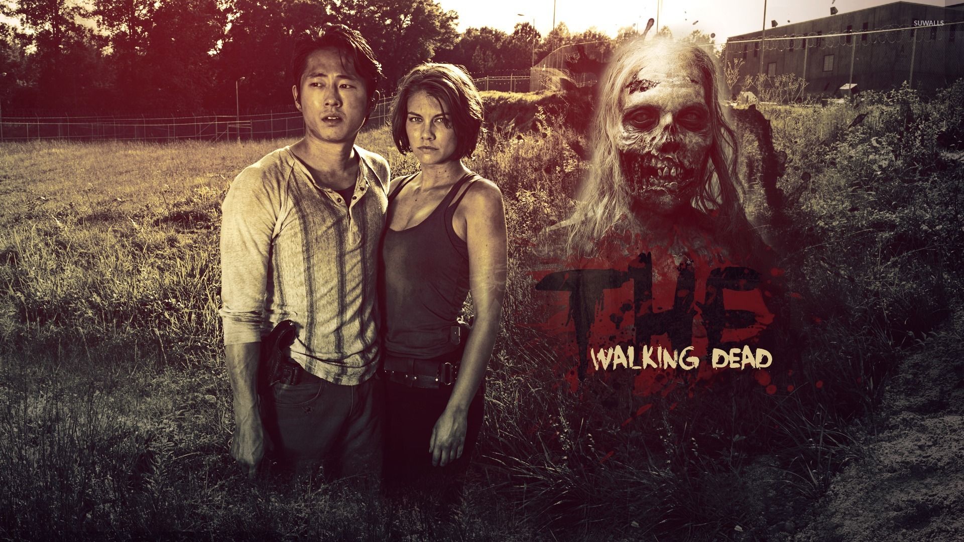 1920x1080 Glenn and Maggie Greene Walking