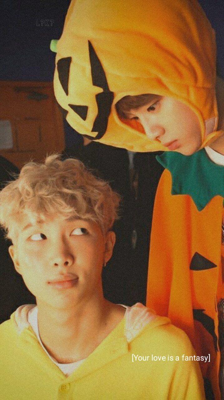 718x1280 HAPPYHALLOWEEN THREAD NAMJIN WALLPAPER LOCKSCREEN Credits