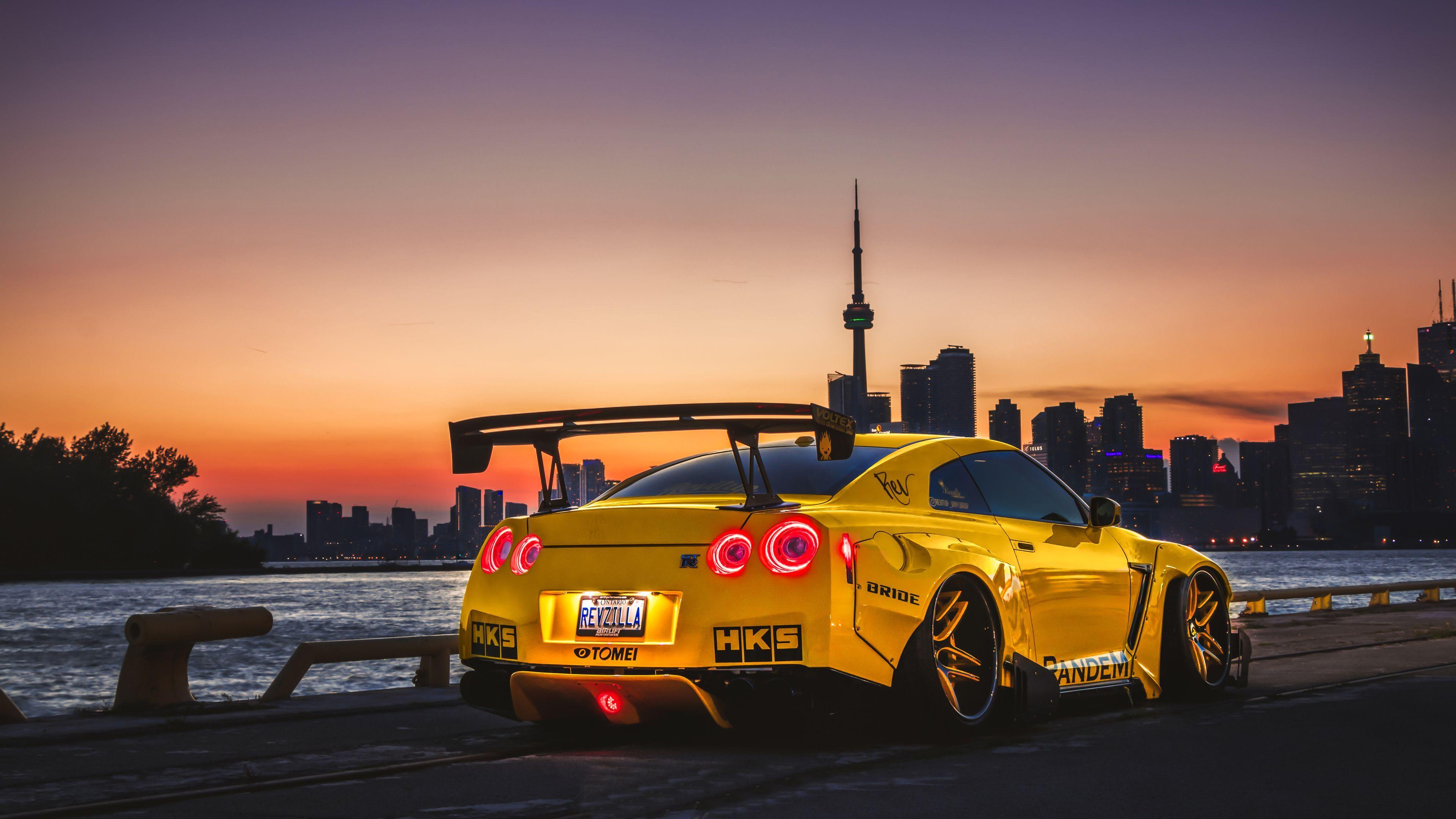 Nissan GTR 4K Wallpaper Download  MOONAZ