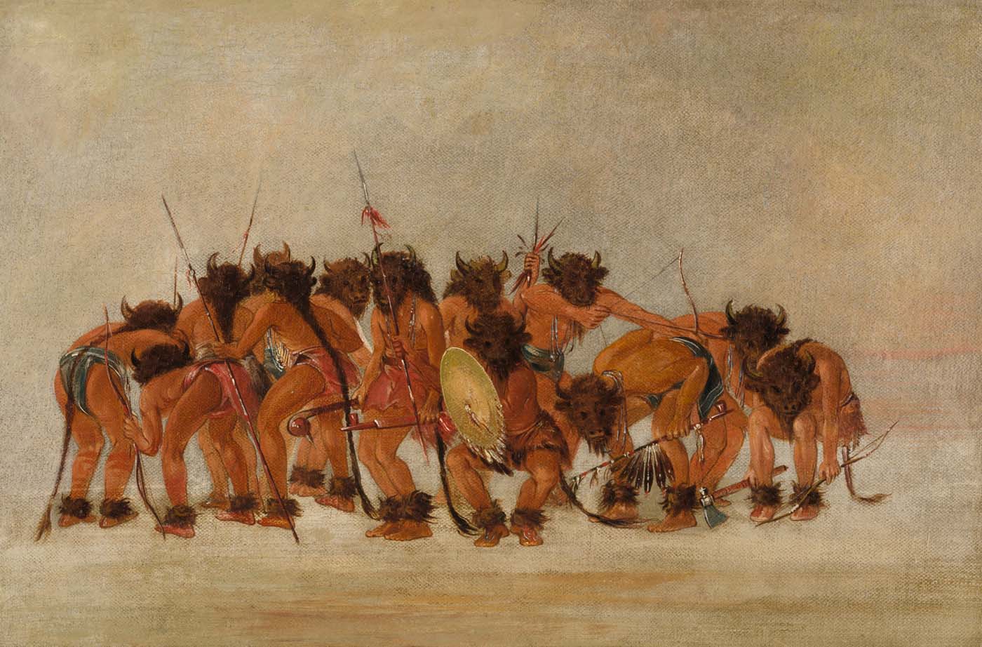 1400x922 George Catlin Dance, Mandan.66.440