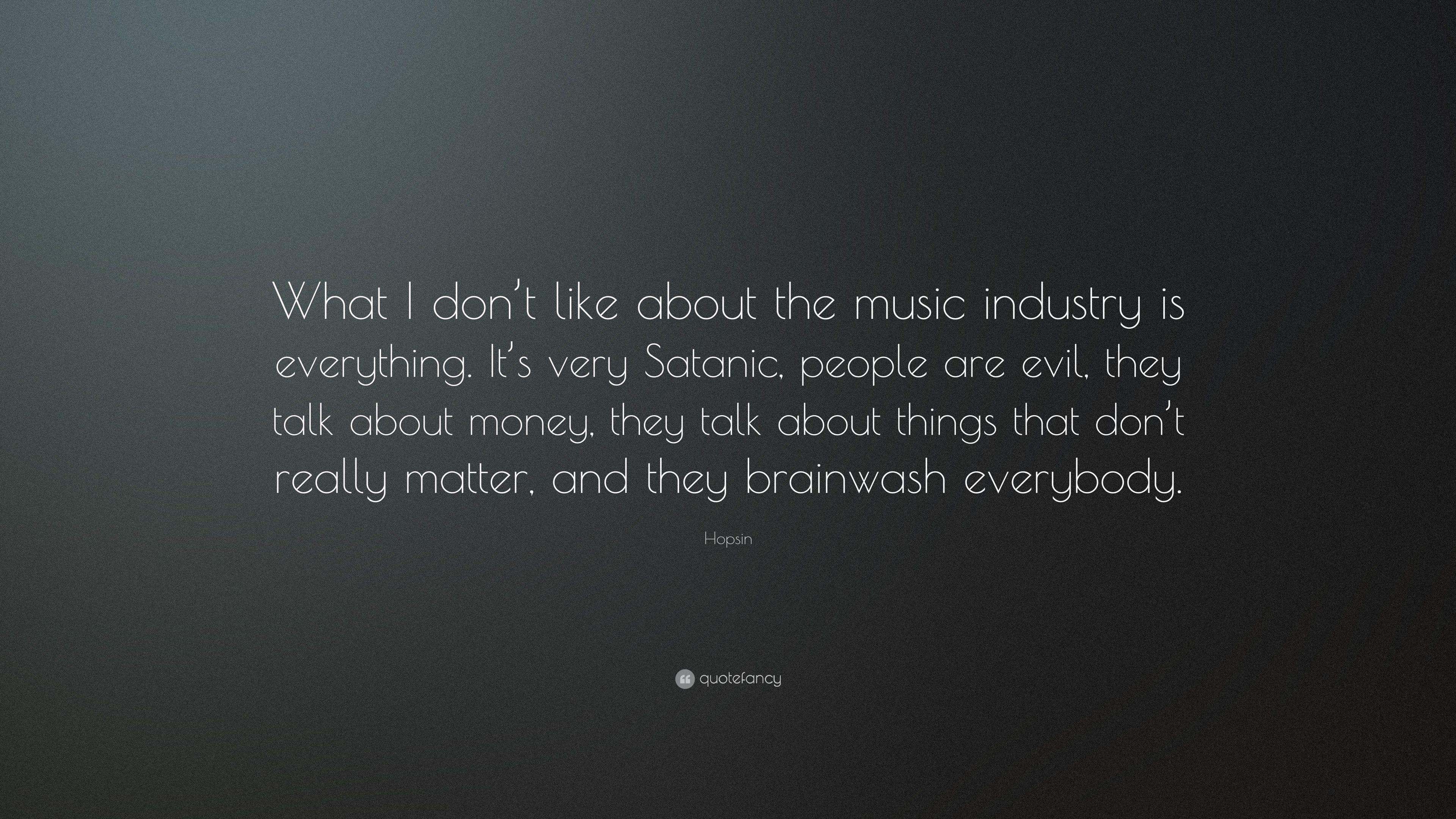 3840x2160 Hopsin Quote: “What I don't like about the music industry is