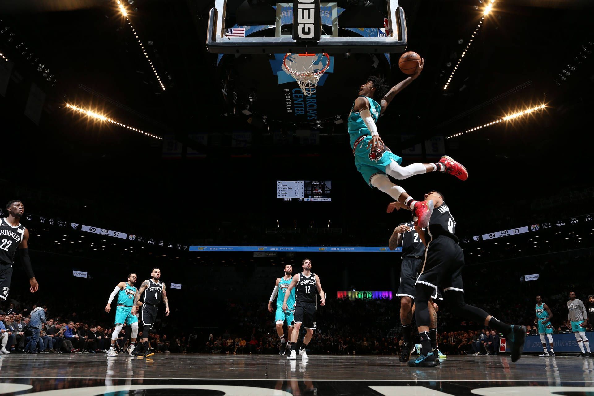 1920x1280 4K Nba Ja Morant Dunking Wallpaper