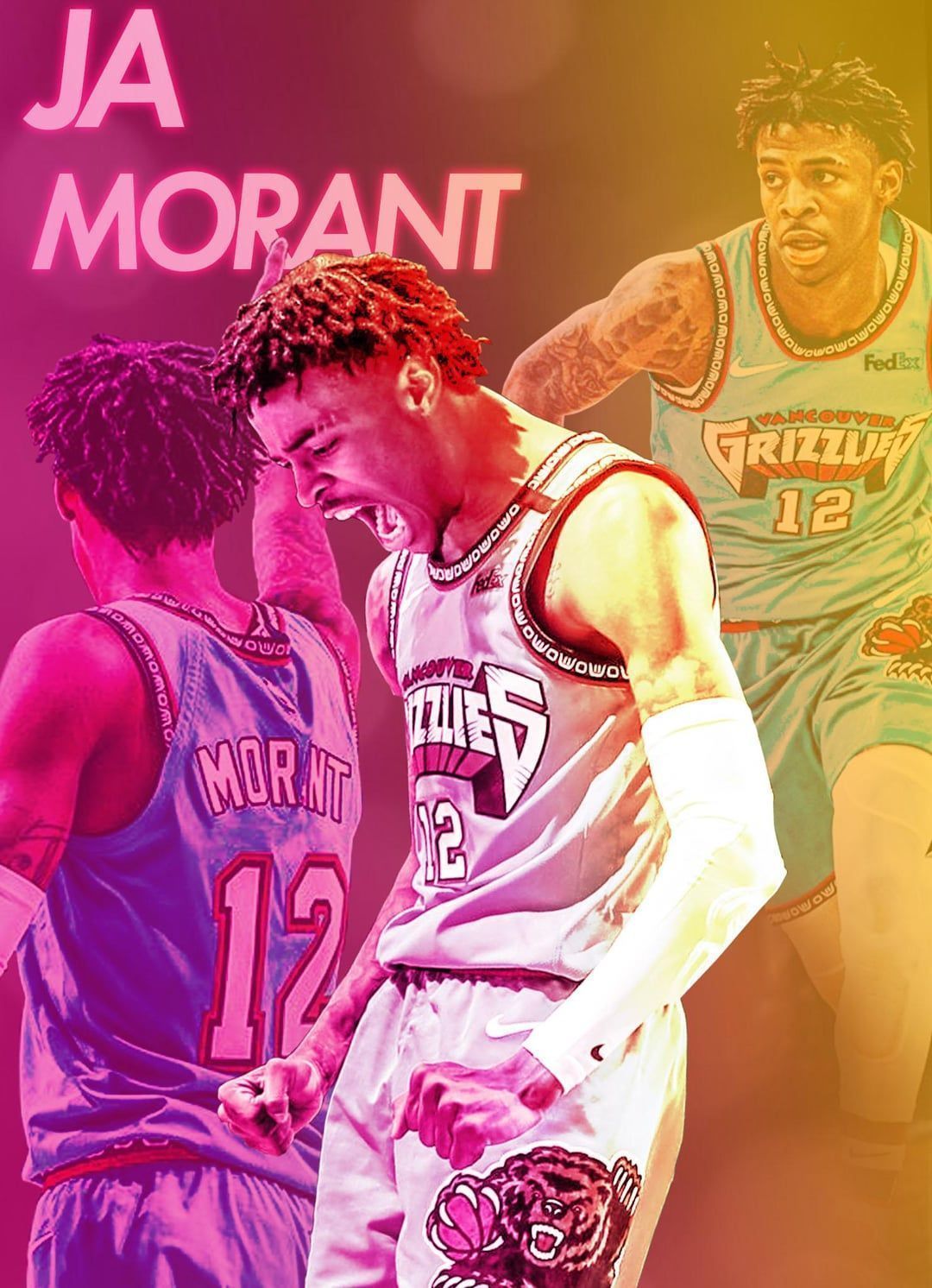 1080x1492 Ja morant wallpaper I made : r