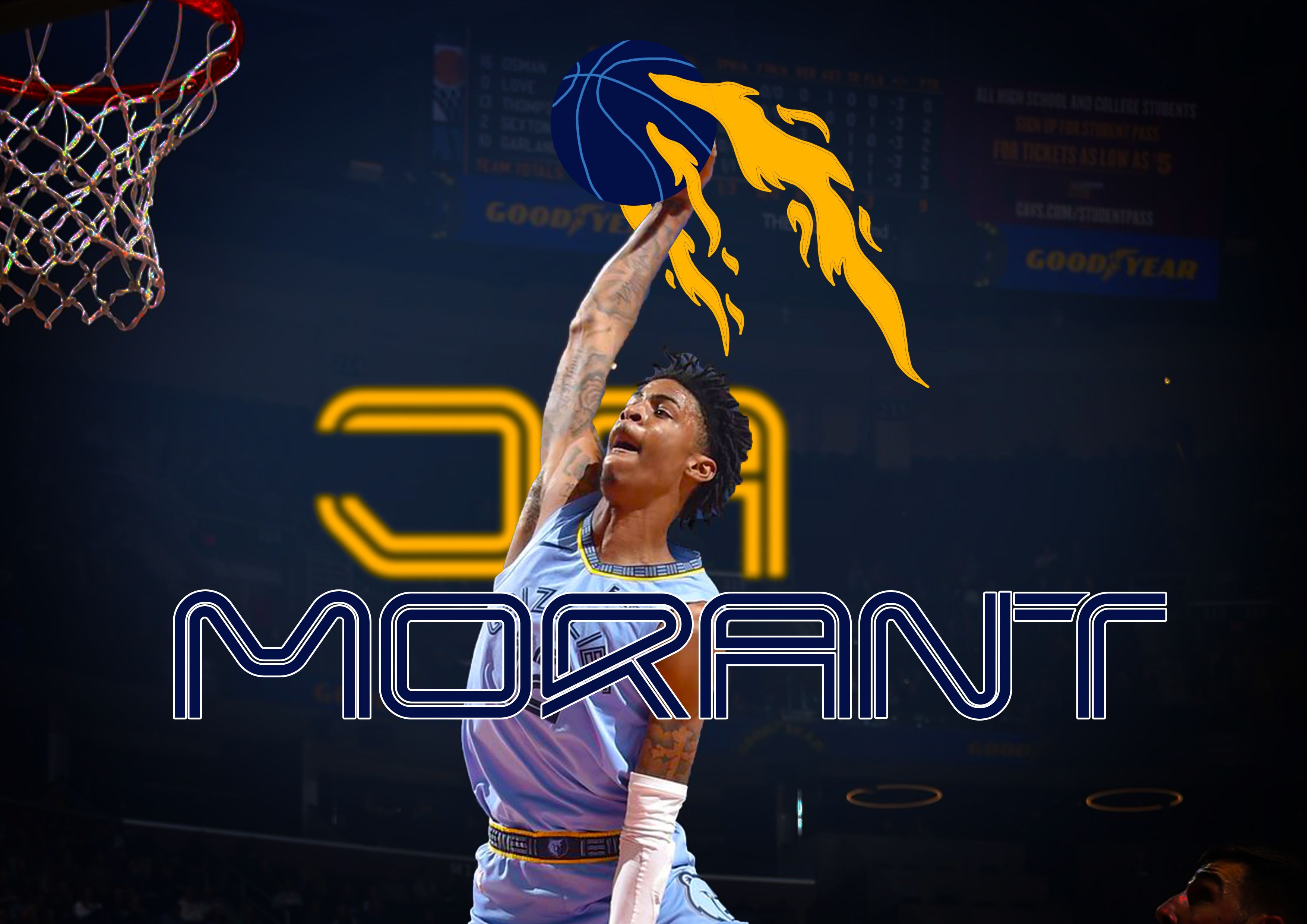 3508x2480 Ja Morant - Behance