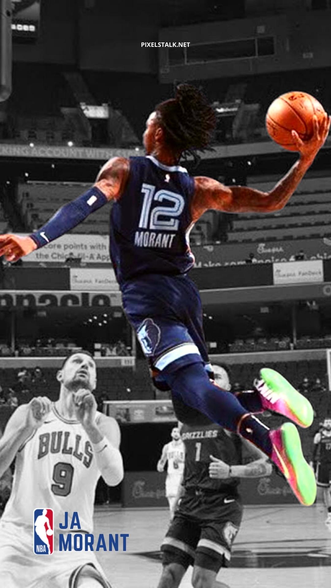 1080x1920 Ja Morant Dunk Wallpaper