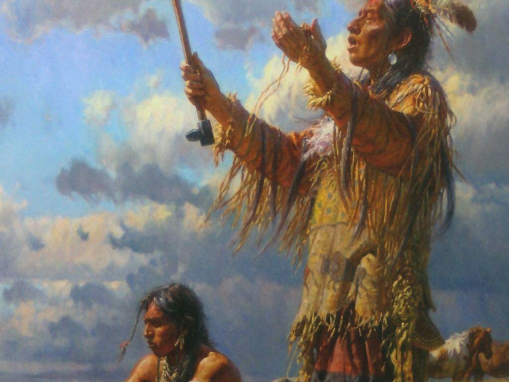 1024x768 Drawing & Painting: Native American Dreamer, picture nr. 30441
