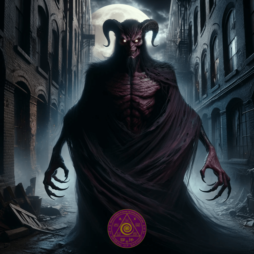 1000x1000 Spiritual Wall Art of Demon Valefor