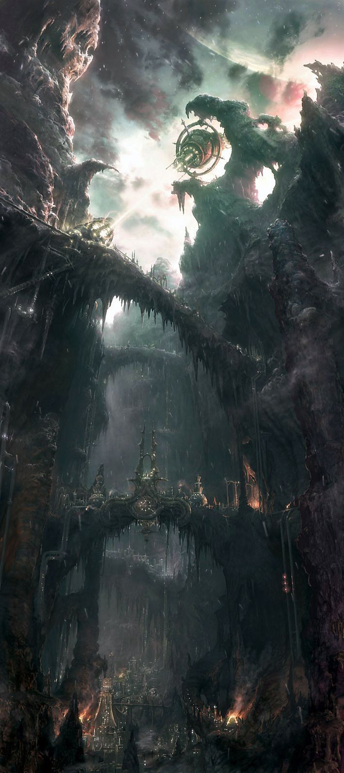 710x1593 Dark Fantasy Phone Wallpaper