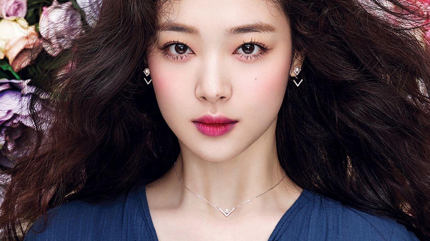 1366x768 wallpaper for desktop, laptop. girl kpop spring sulli