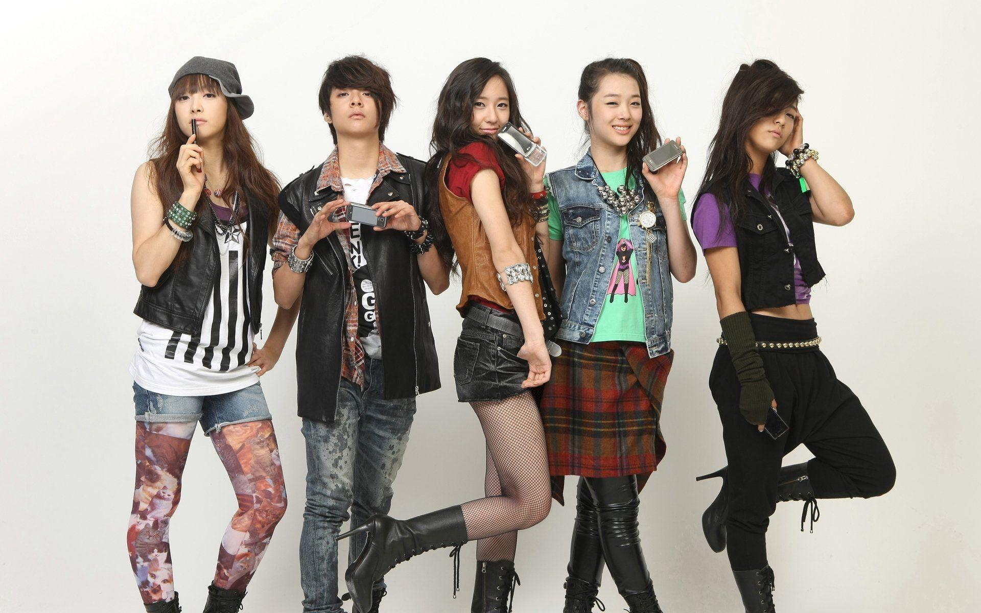 1920x1200 HD wallpaper: amber, kpop, krystal, luna, sulli, victoria