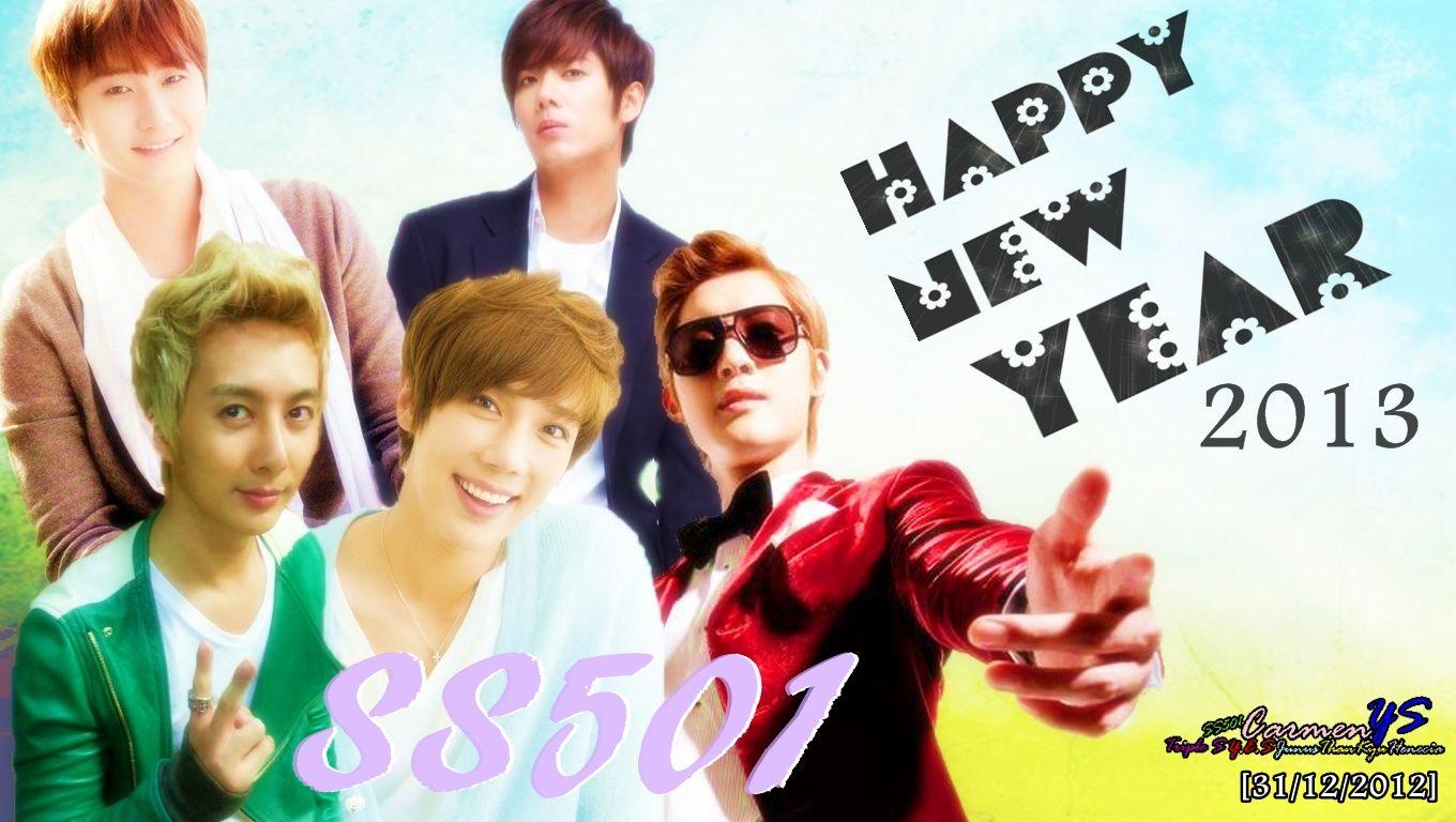 1360x768 Kpop Wallpaper Forever: [Wallpaper]SS501 Happy New Year (2013)