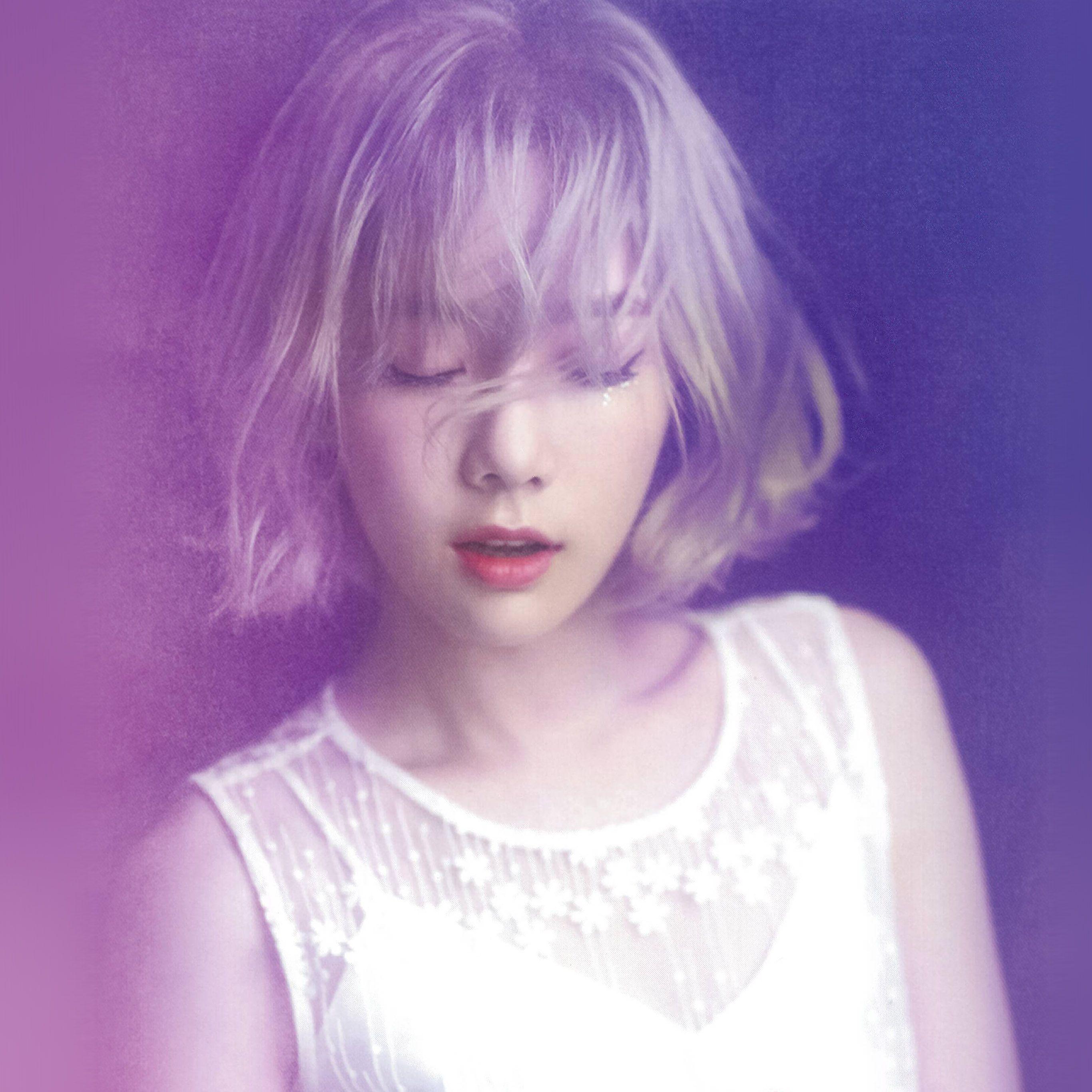 2732x2732 Taeyeon Kpop Snsd Purple Pink Girl Wallpaper