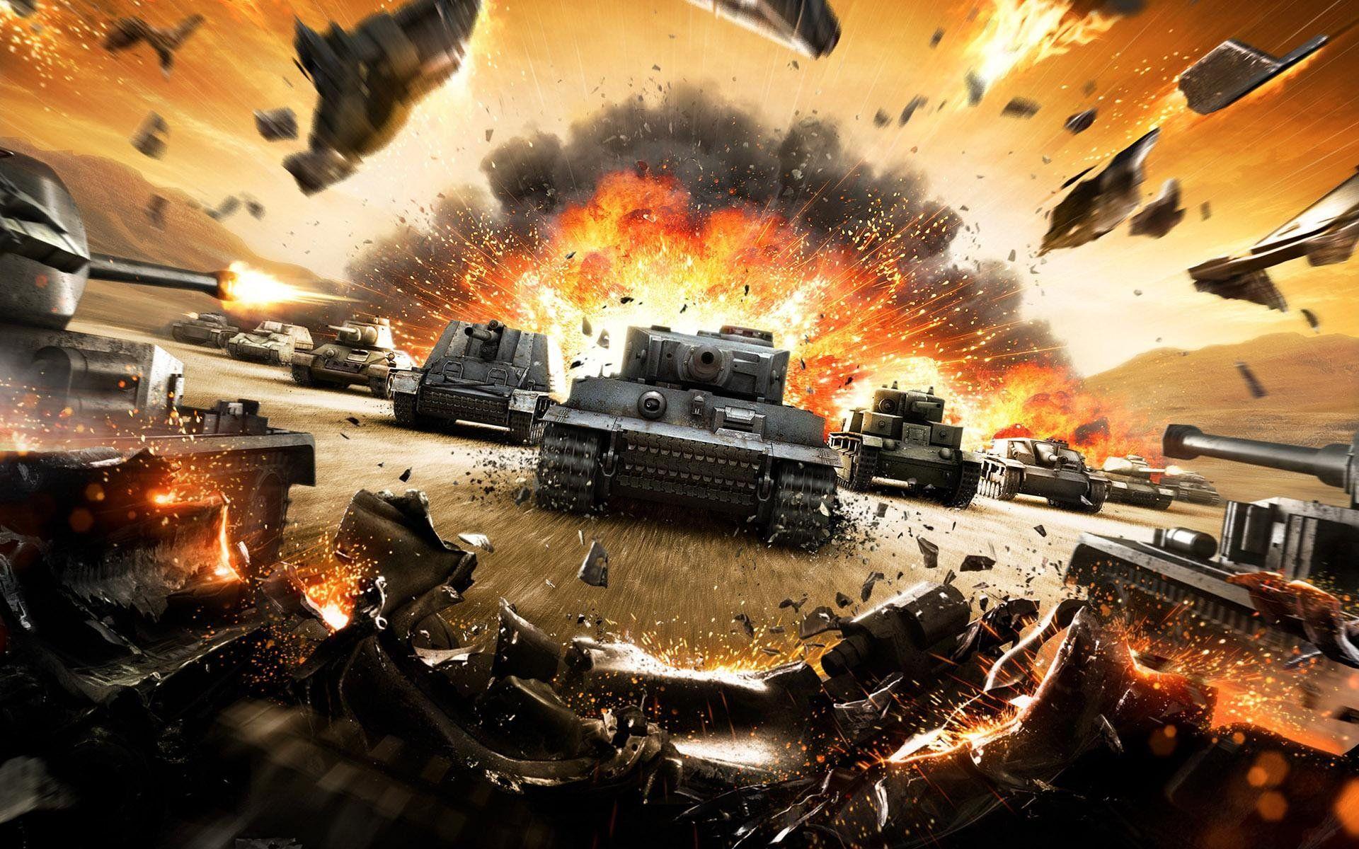 1920x1200 War Of Tanks Wallpaper