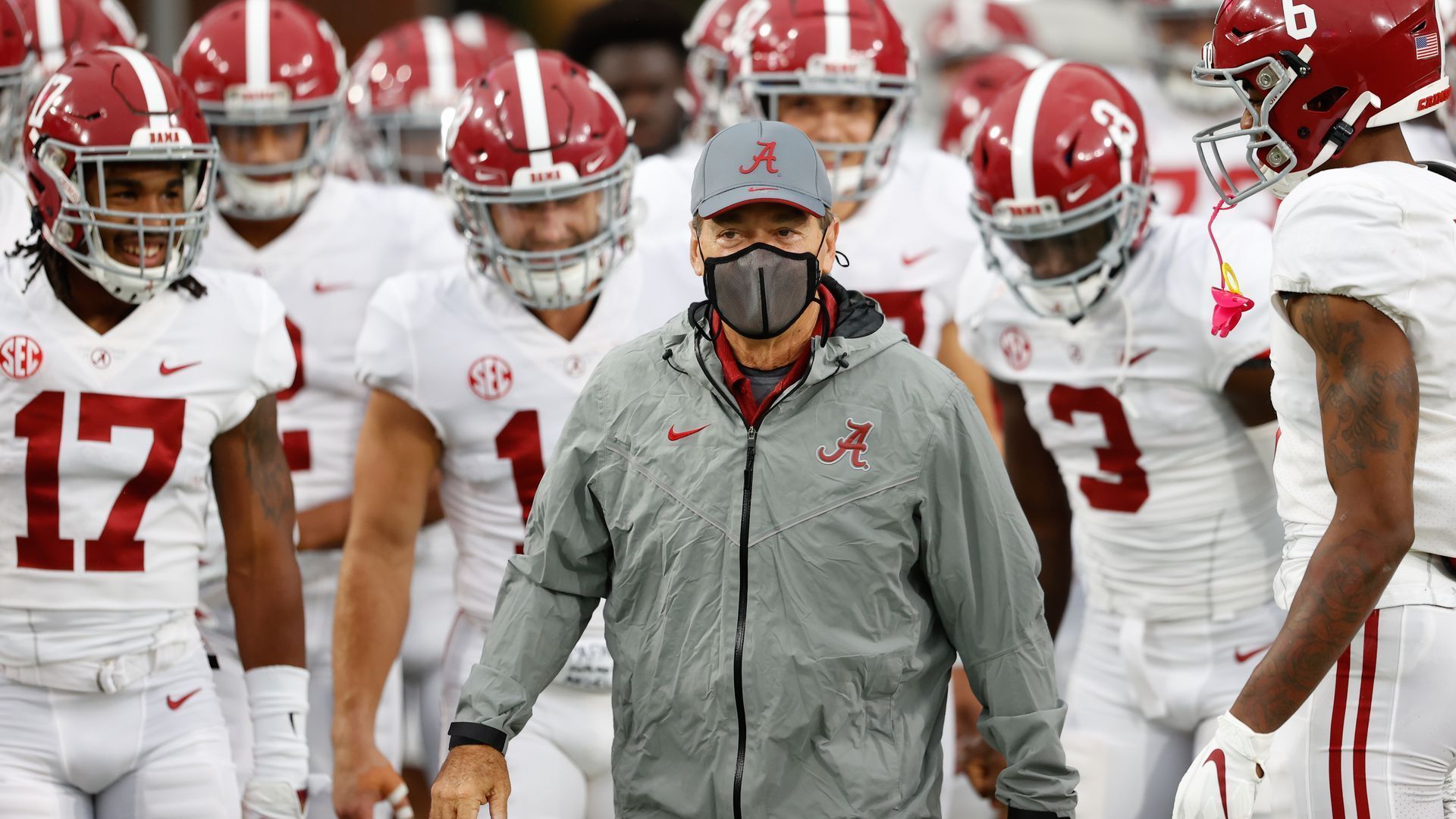 1920x1080 Alabama football coach Nick Saban tests