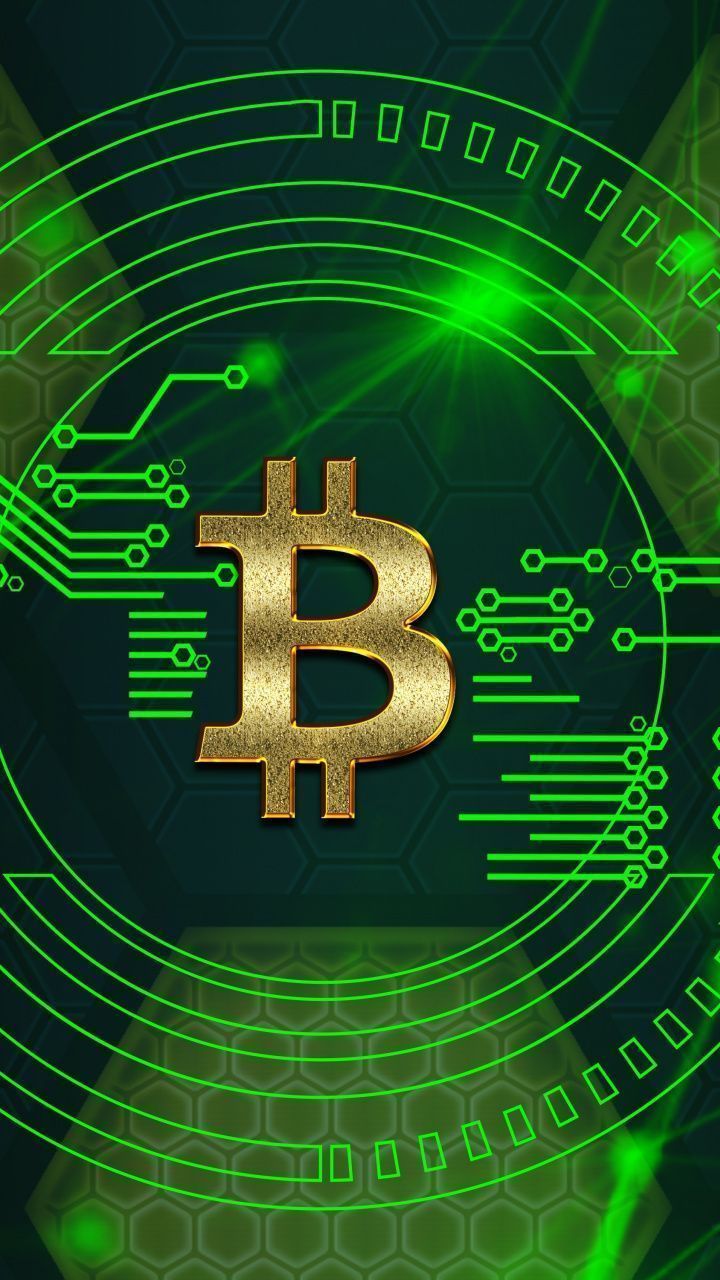 720x1280 Bitcoin, digital circuit, crypt