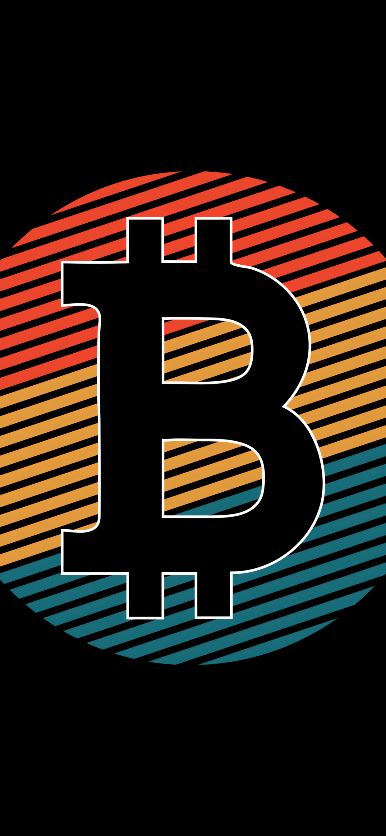1242x2688 Bitcoin Wallpaper 4K, Logo, 8K, Black