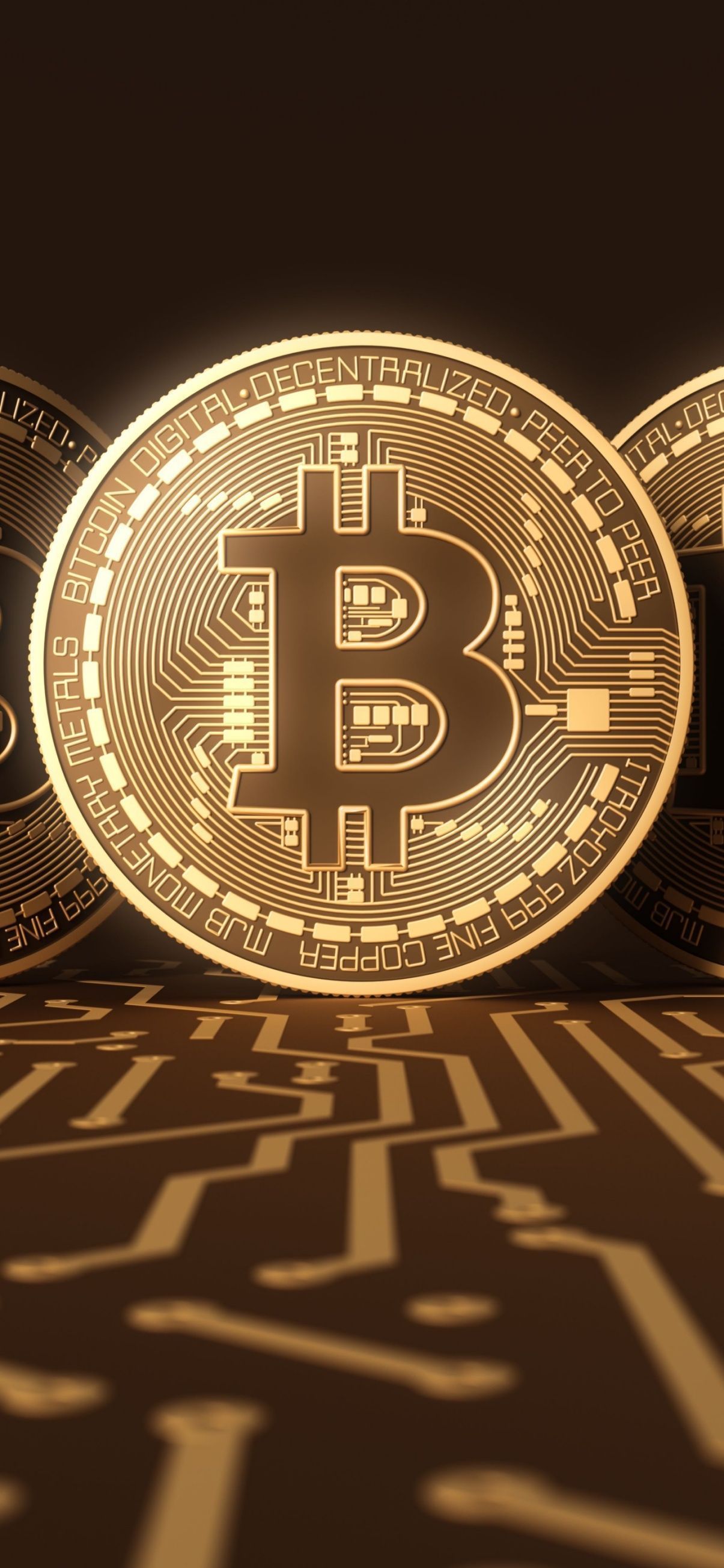 1205x2609 Bitcoin mobile wallpaper