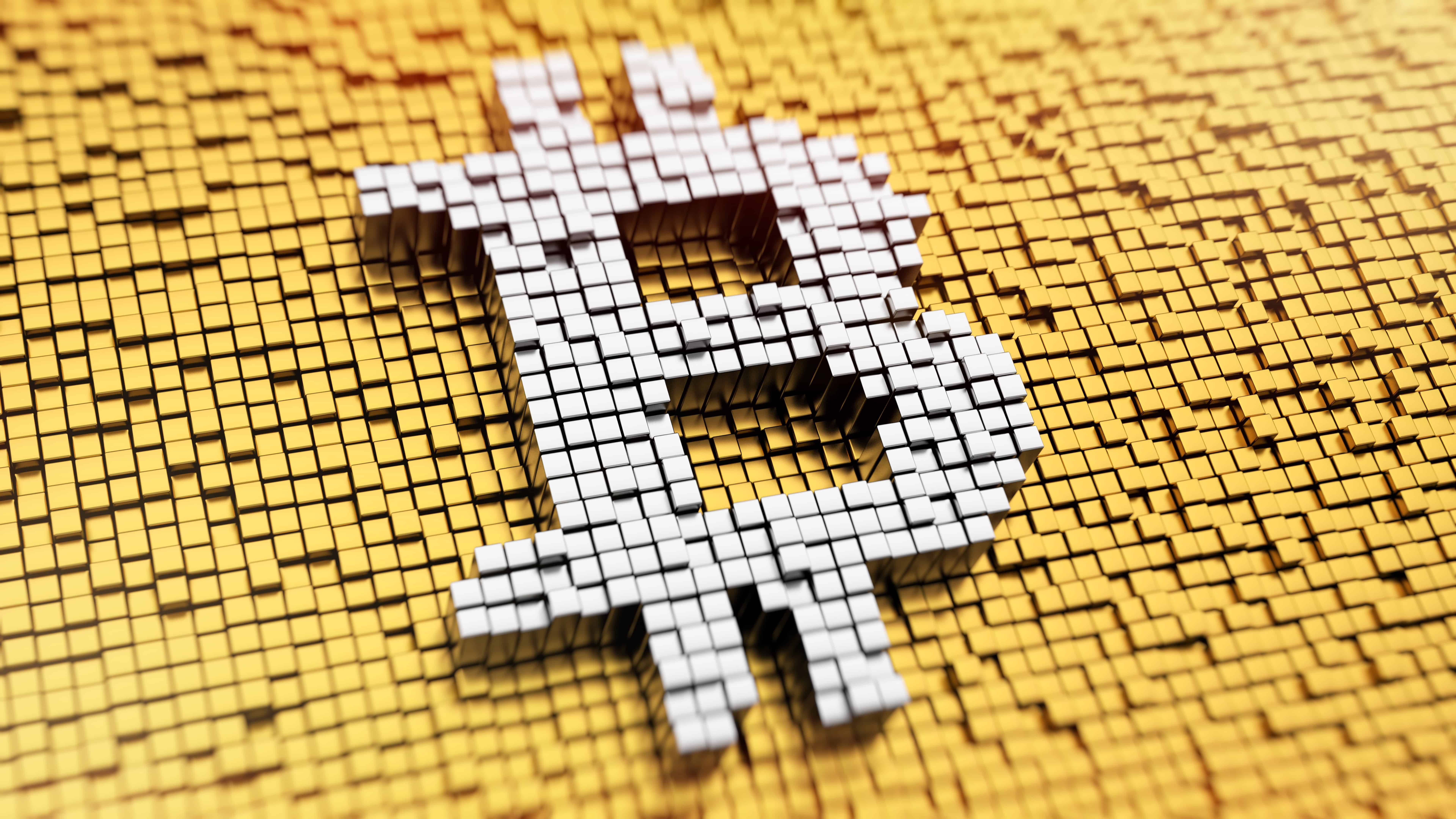 7680x4320 Bitcoin Logo UHD 8K Wallpaper