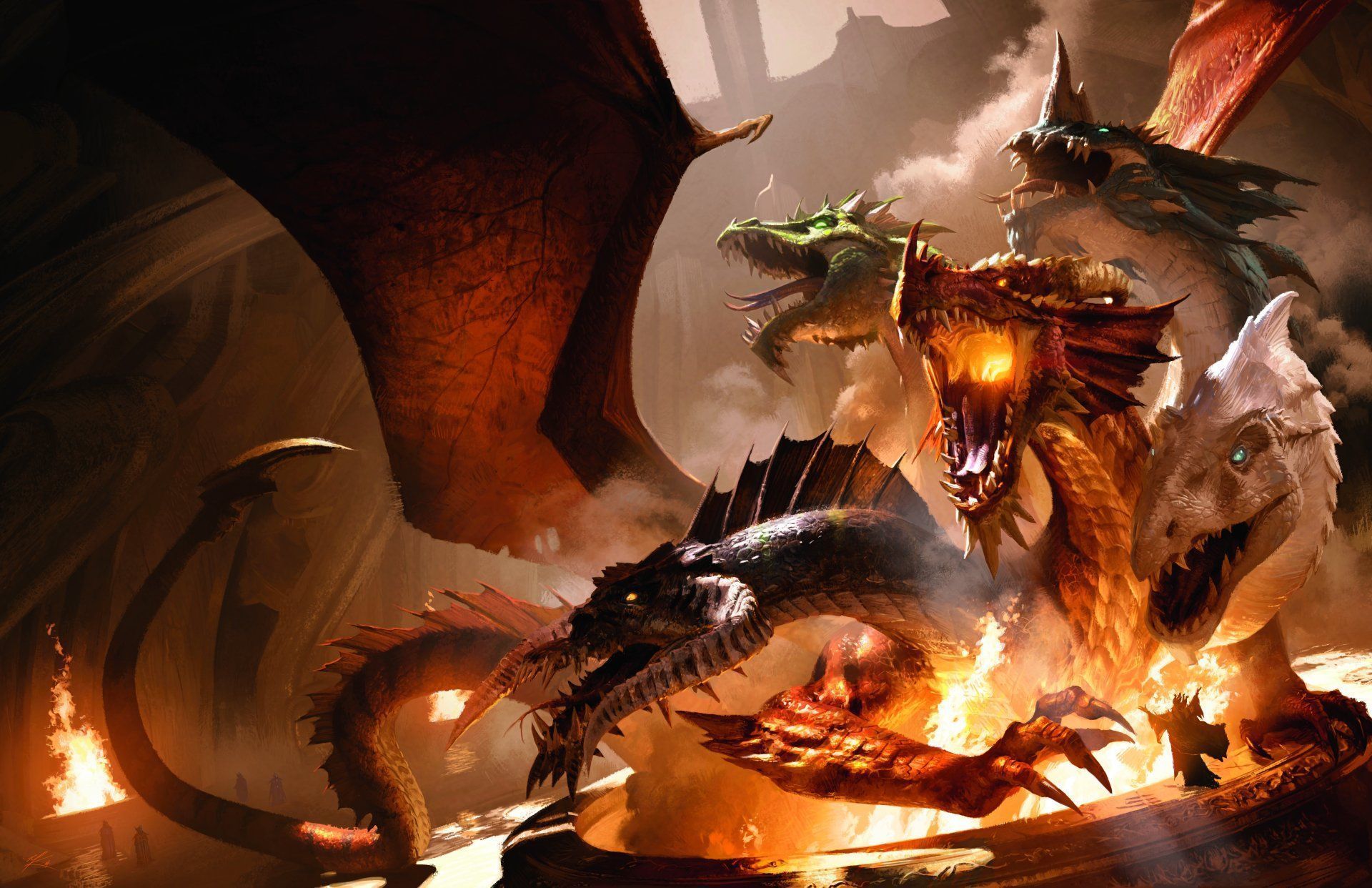 1920x1242 Tiamat's Fury: 4K Ultra HD Dragon Wallpaper