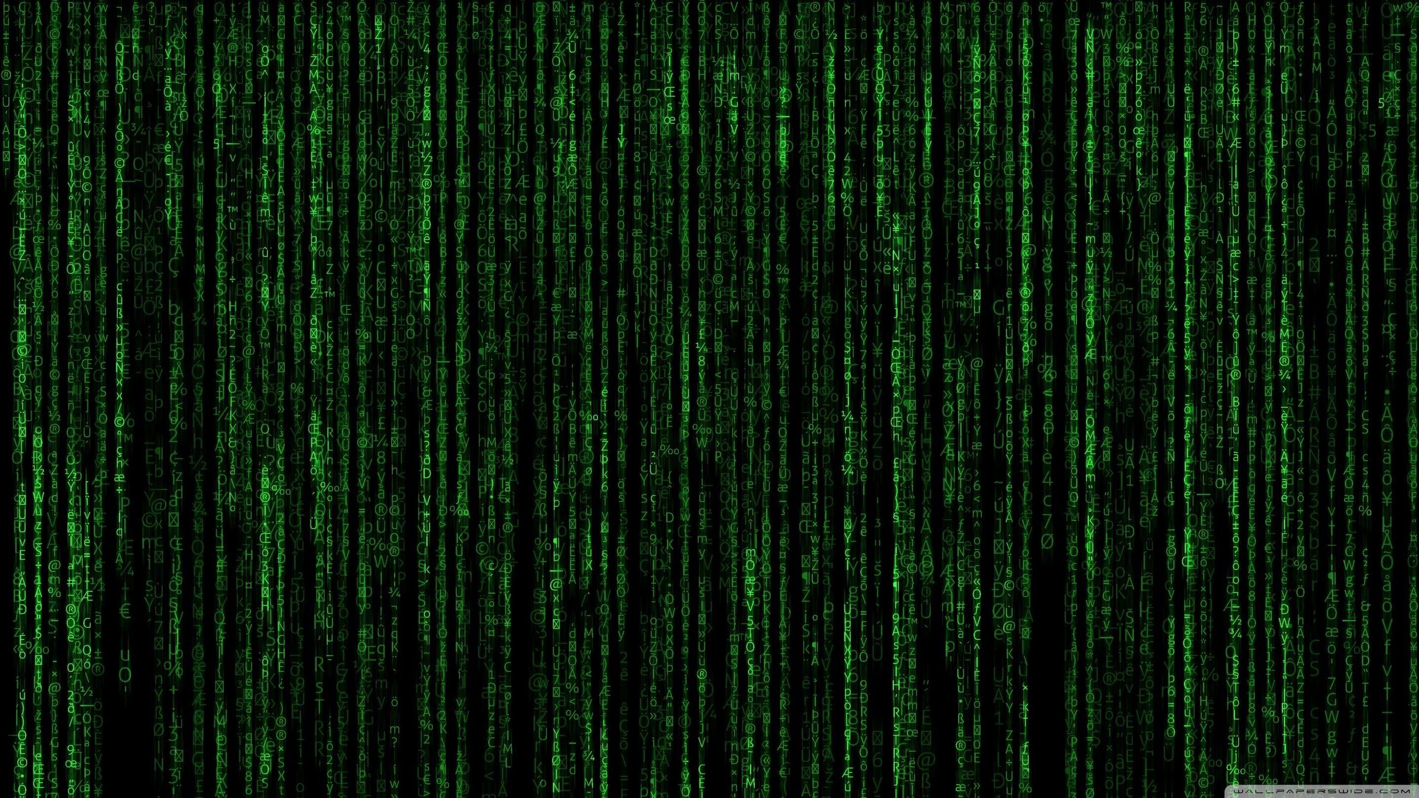 2880x1620 Matrix Code Wallpaper HD