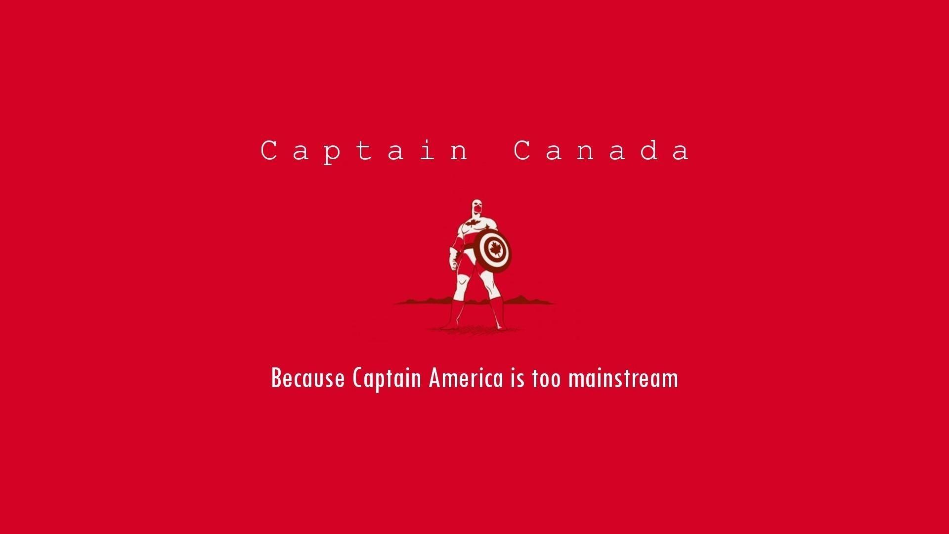 1920x1080 Funny heroes typography canada hipster red background wallpaper
