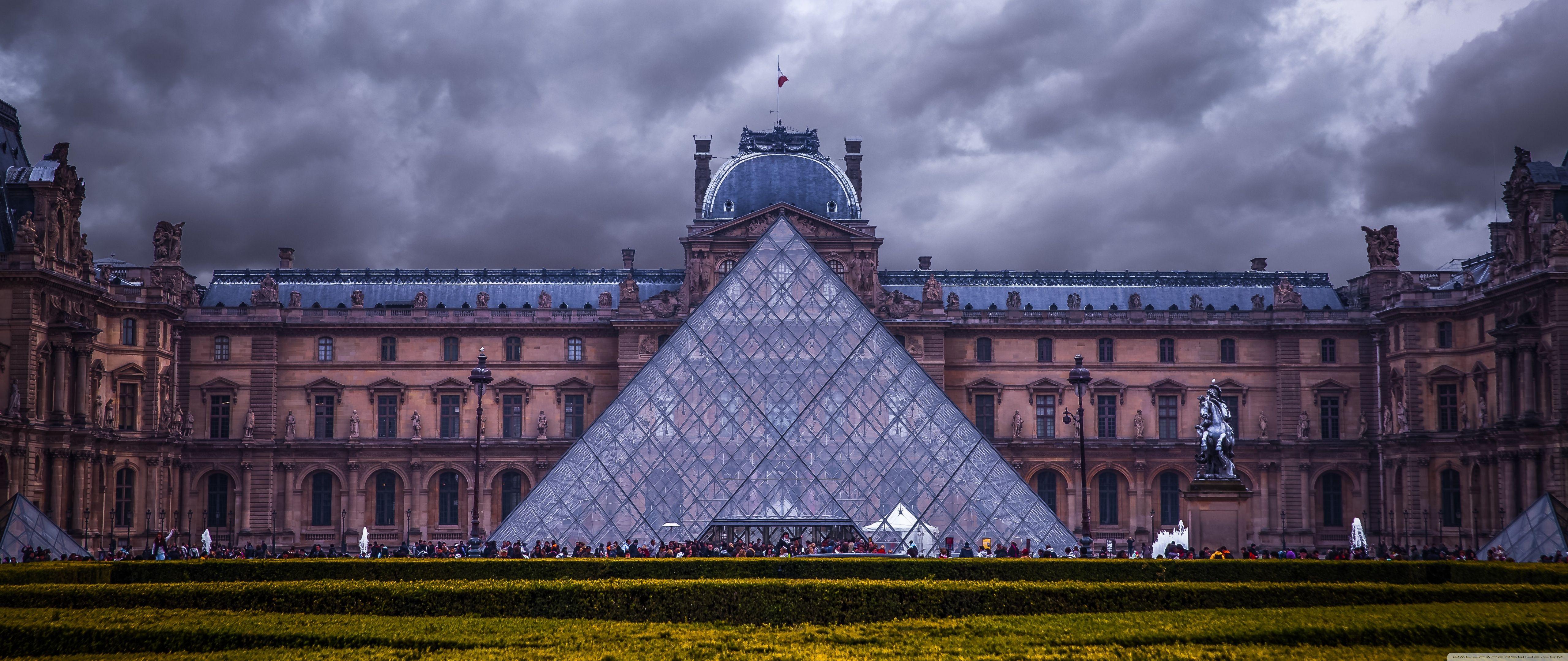 5120x2160 Louvre Museum, Paris, France ❤ 4K HD Desktop Wallpaper