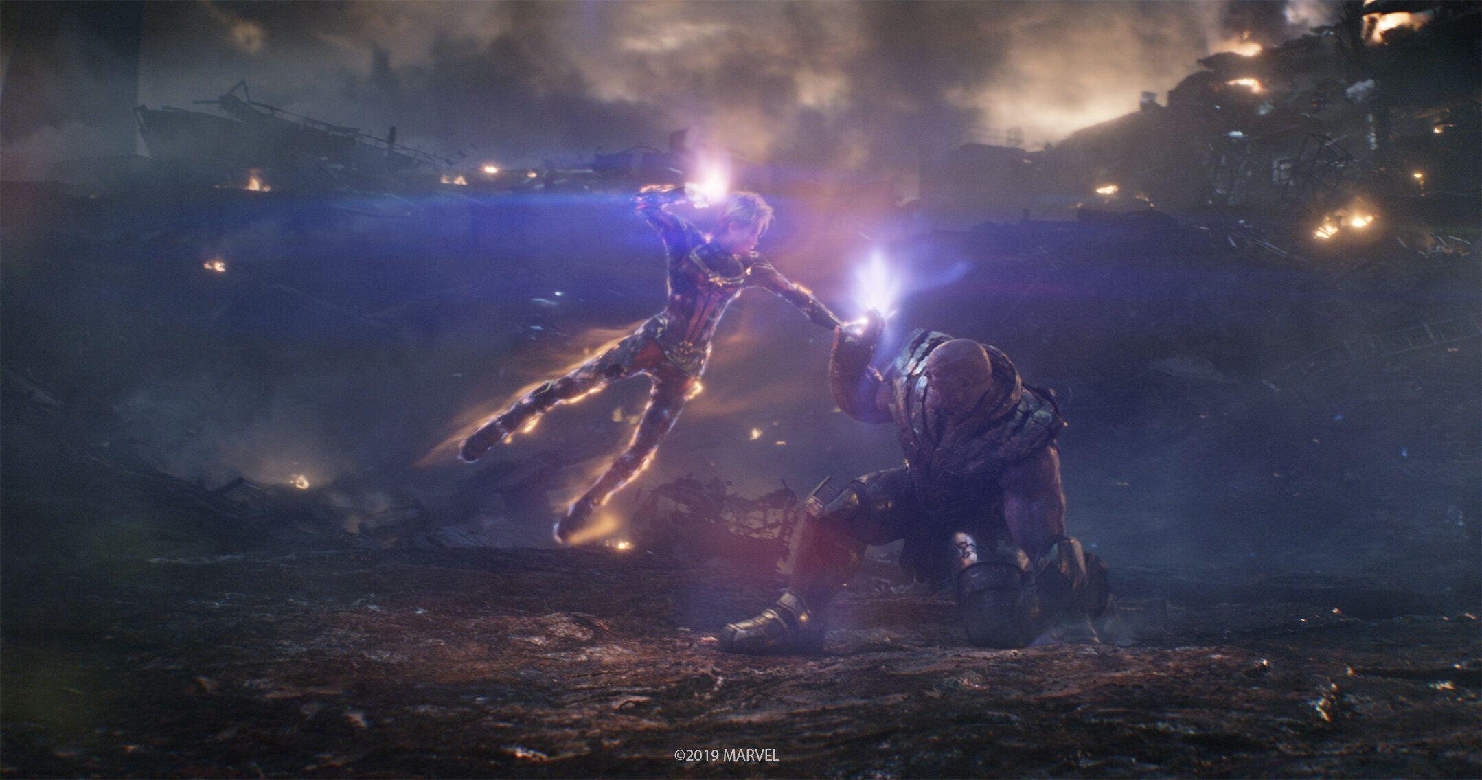 4K wallpaper: Avengers Endgame Captain America Vs Thanos Wallpaper