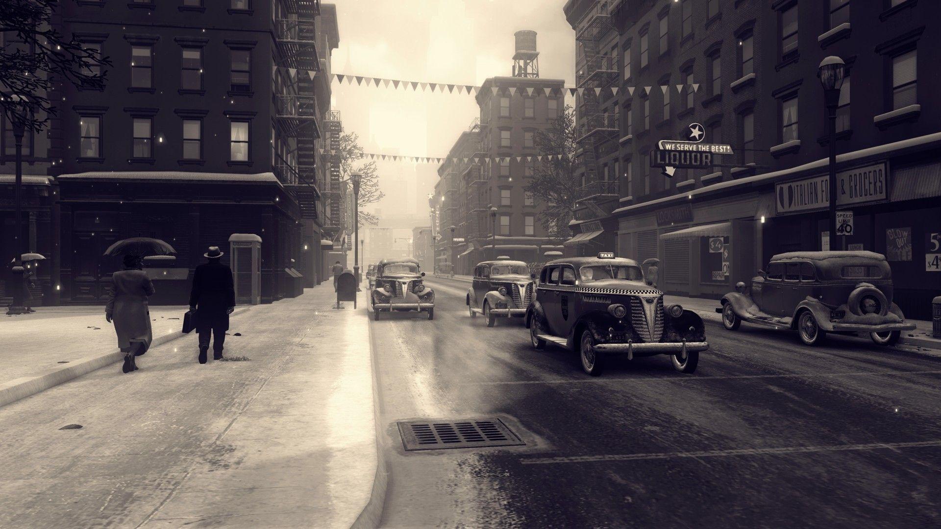 1920x1080 Wallpaper : people, video games, city, street, building, snow, rain
