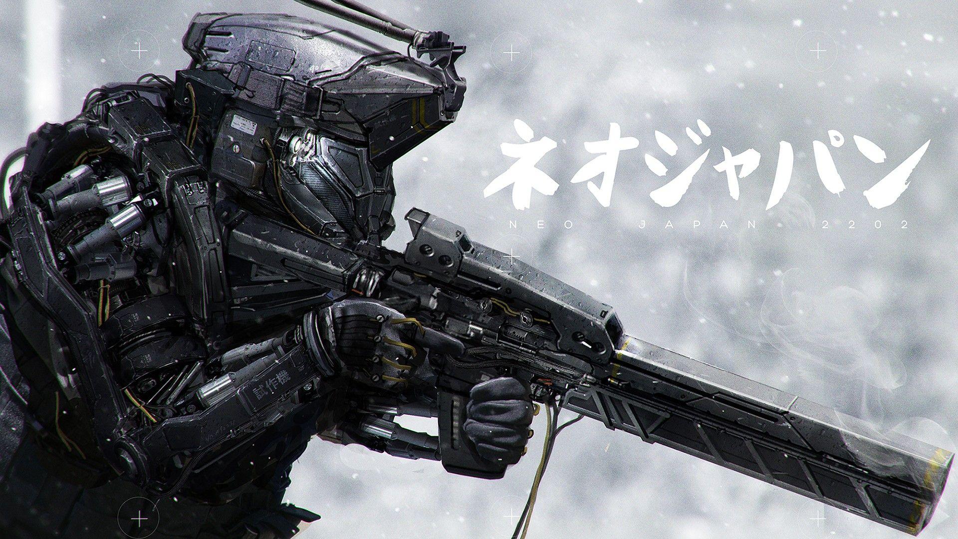 1920x1080 military, artwork, futuristic, soldier, digital art, gun
