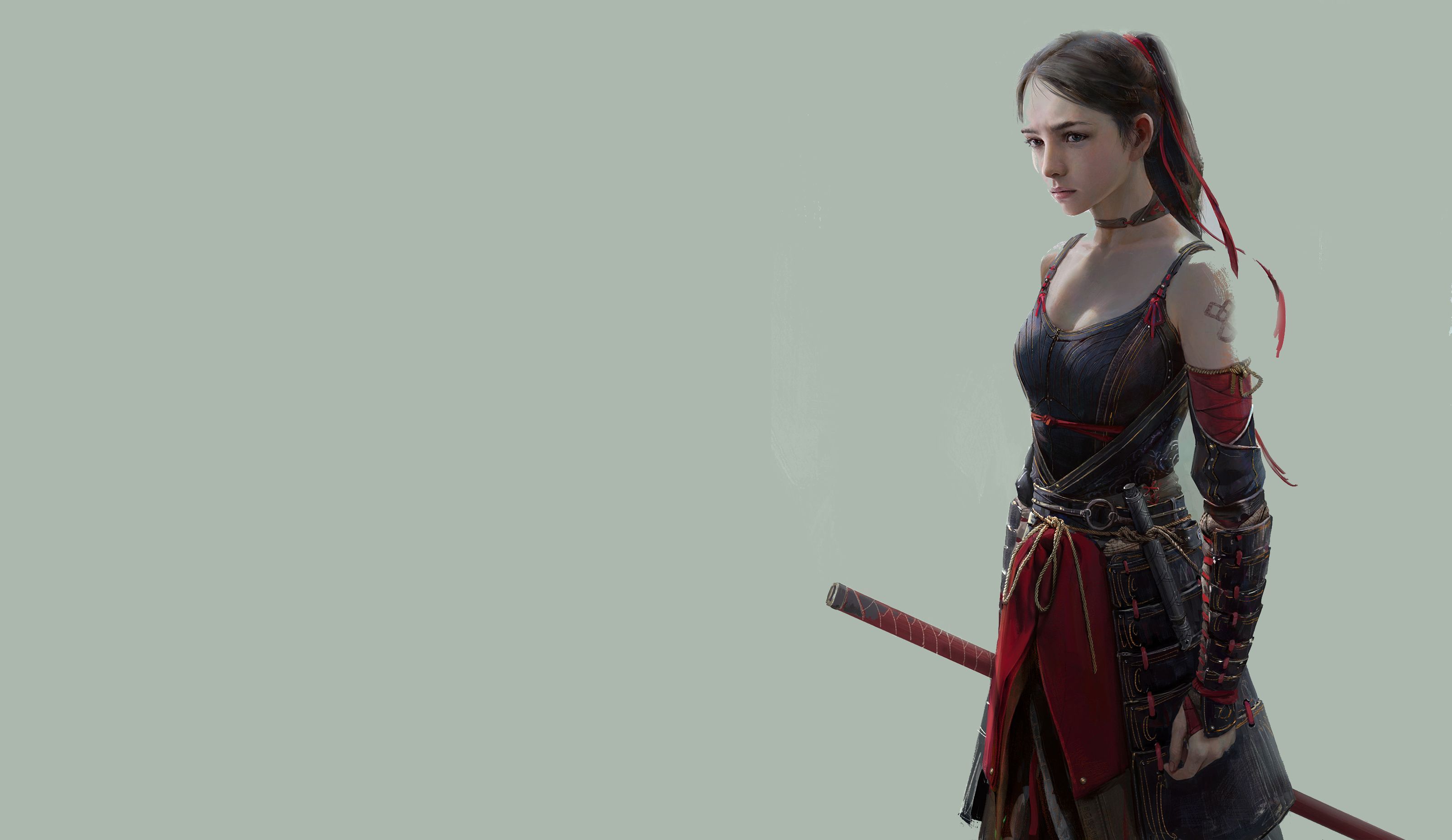 3200x1851 Beautiful Warrior Girl 4k Wallpaper, HD