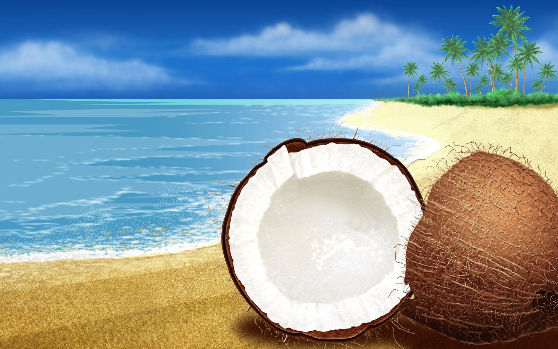 1920x1200 Coconuts wallpaper. Coconuts