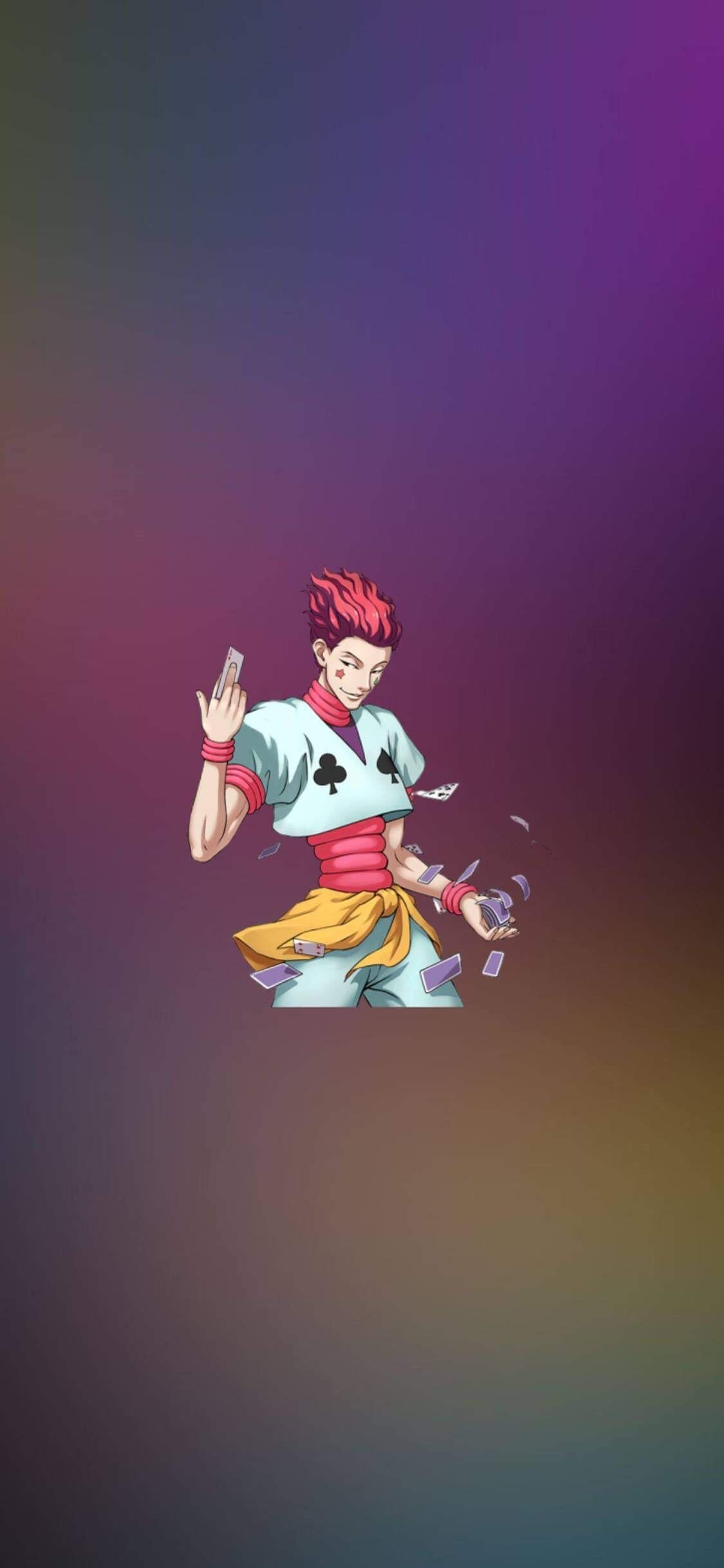 1125x2436 Simple Hisoka Wallpaper