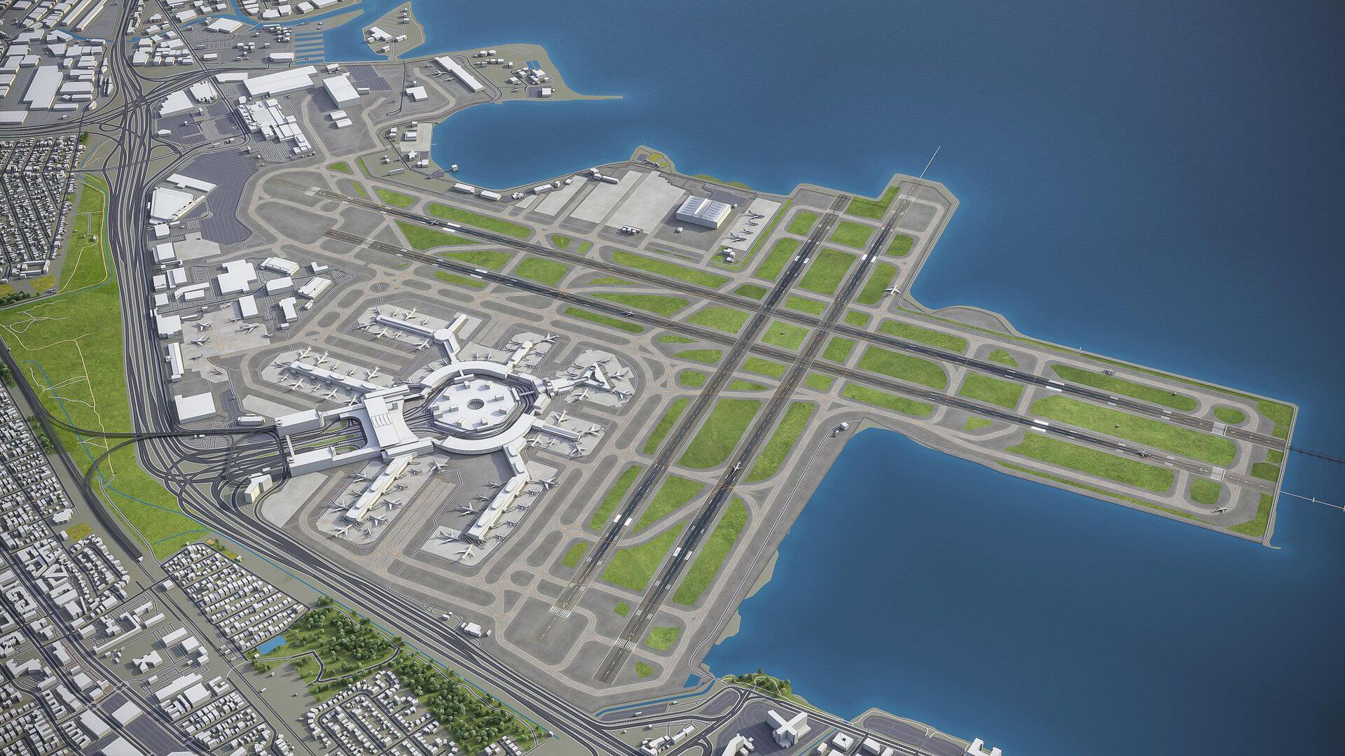 1920x1080 San Francisco International Airport
