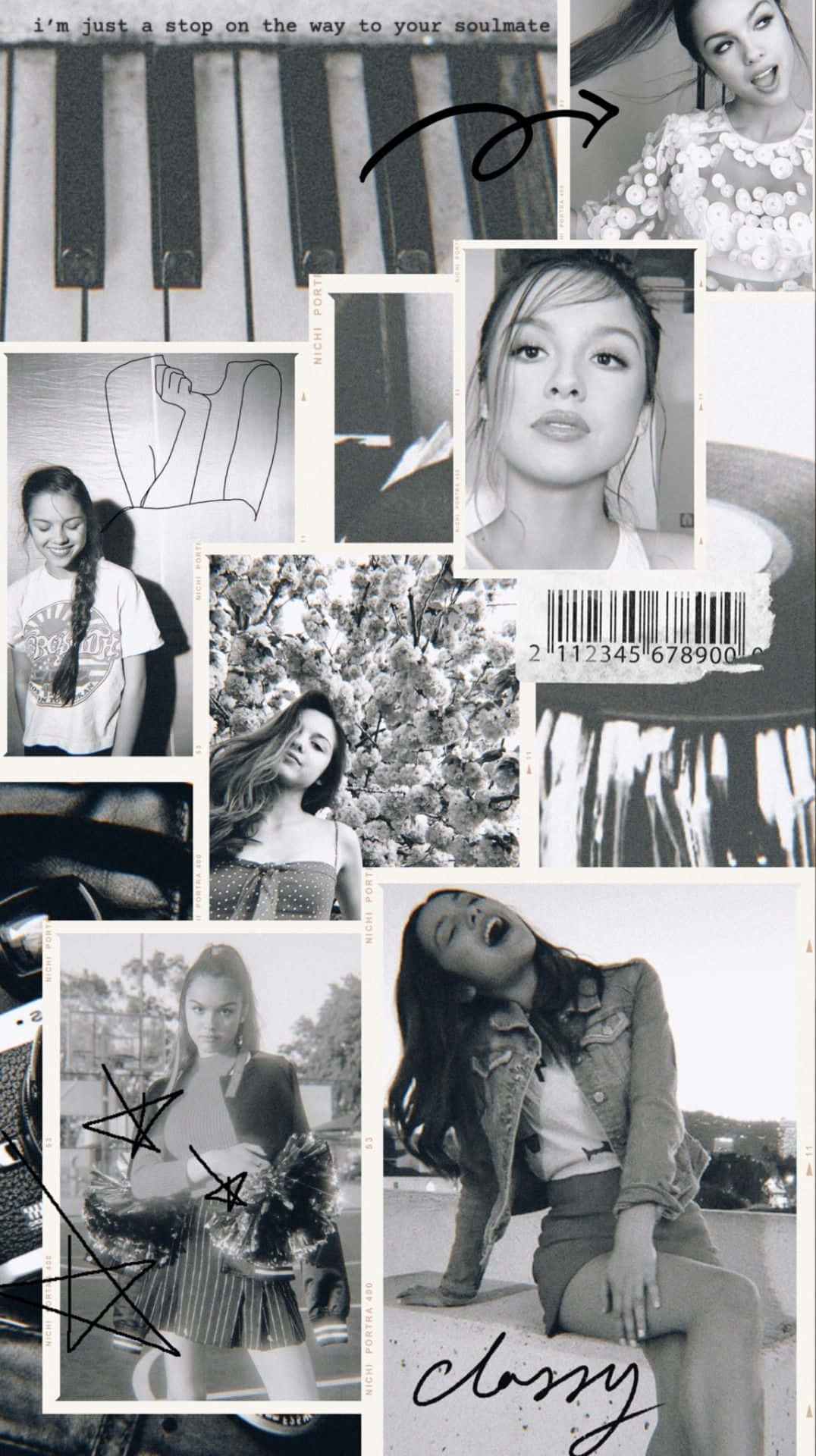 1076x1920 Download Olivia Rodrigo Aesthetic Black