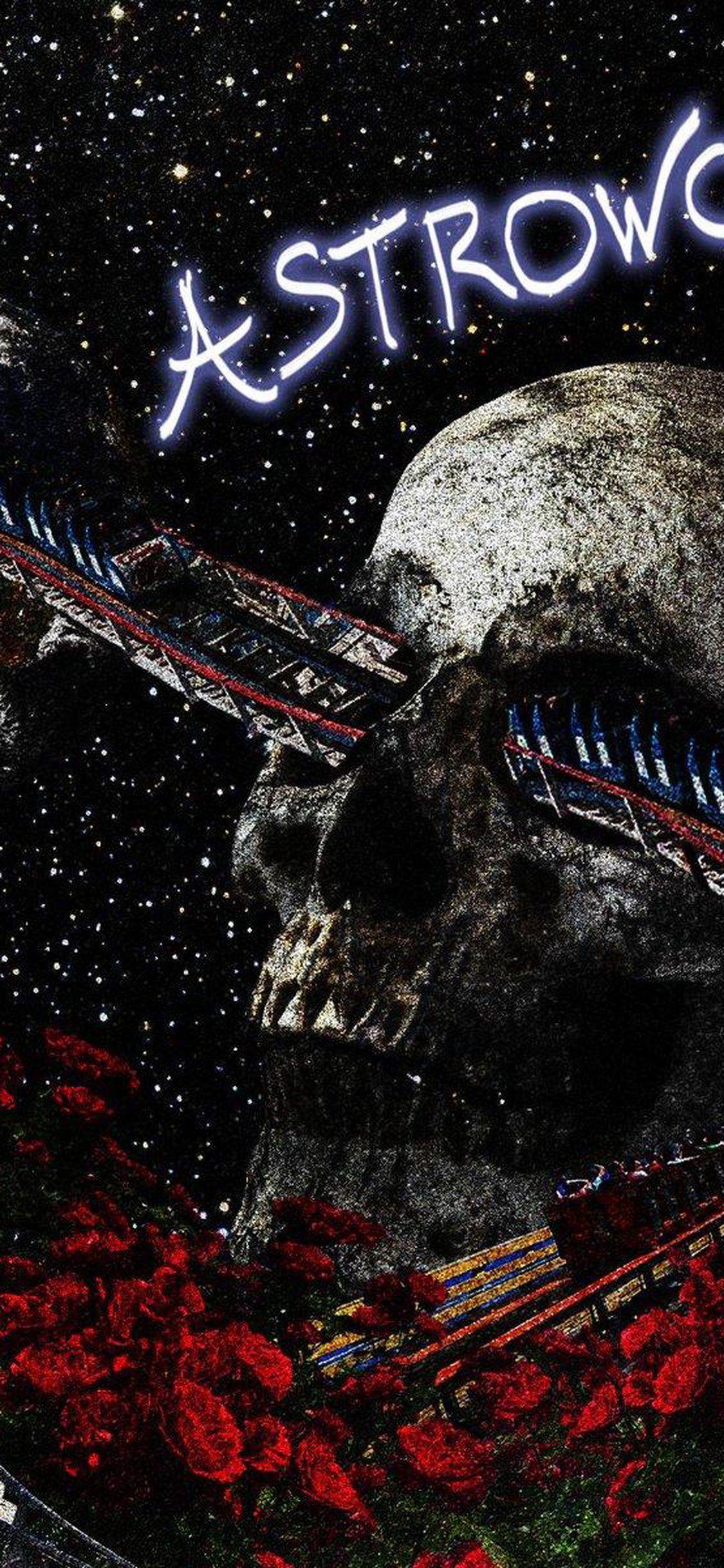 1125x2436 Download Travis Scott Astroworld Art for iPhone X Wallpaper