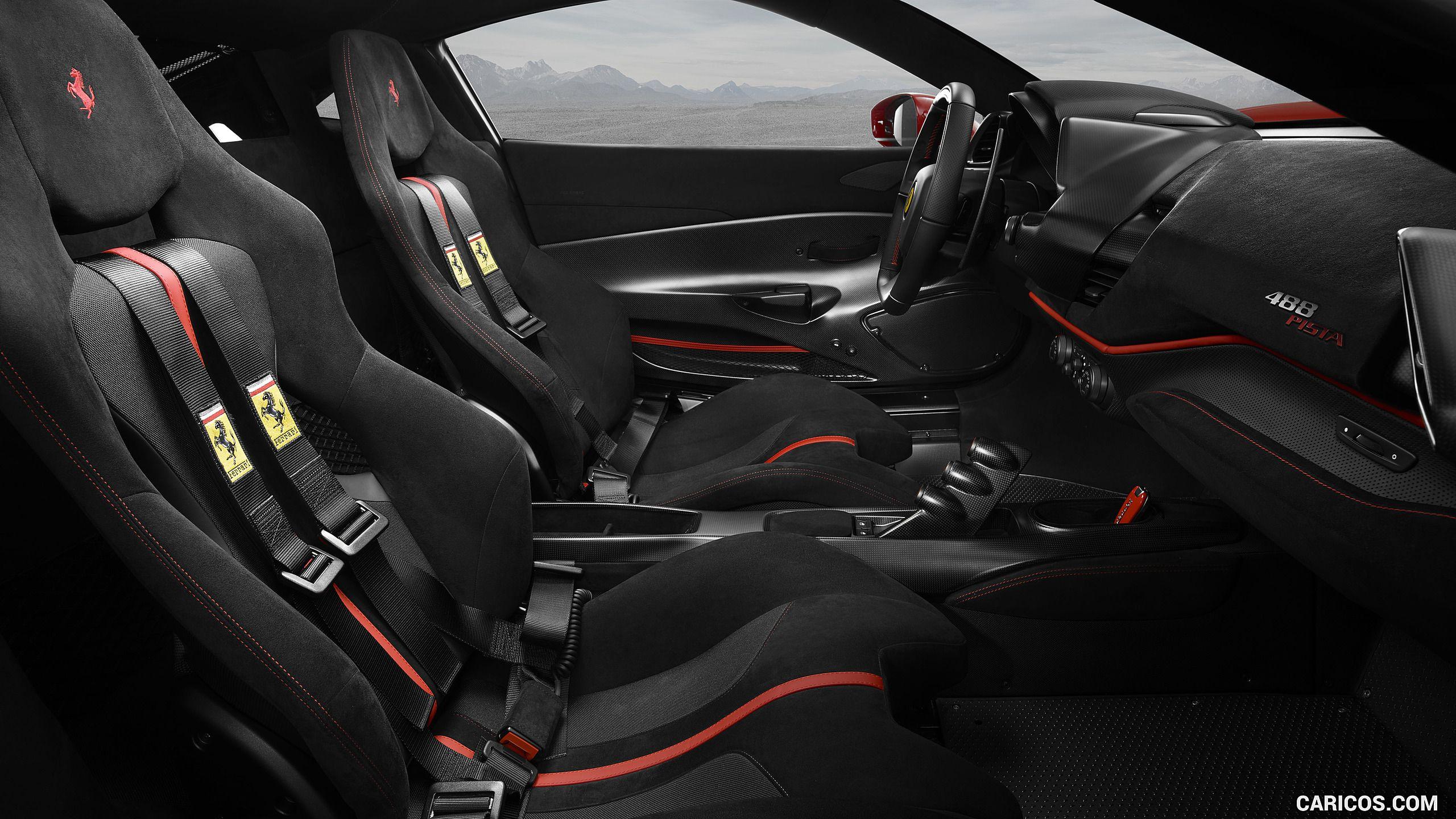 2560x1440 Ferrari 488 Pista, Seats. HD Wallpaper