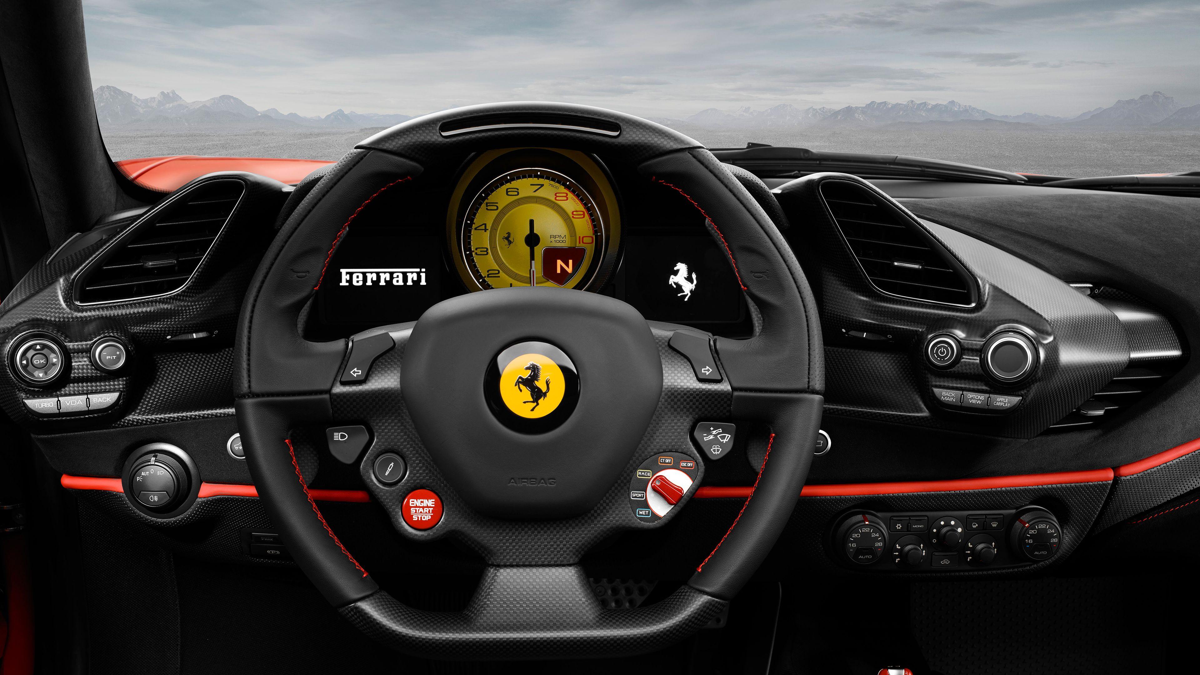 3840x2160 Wallpaper 4k Ferrari 488 Pista Front Panel 2018 2018 cars