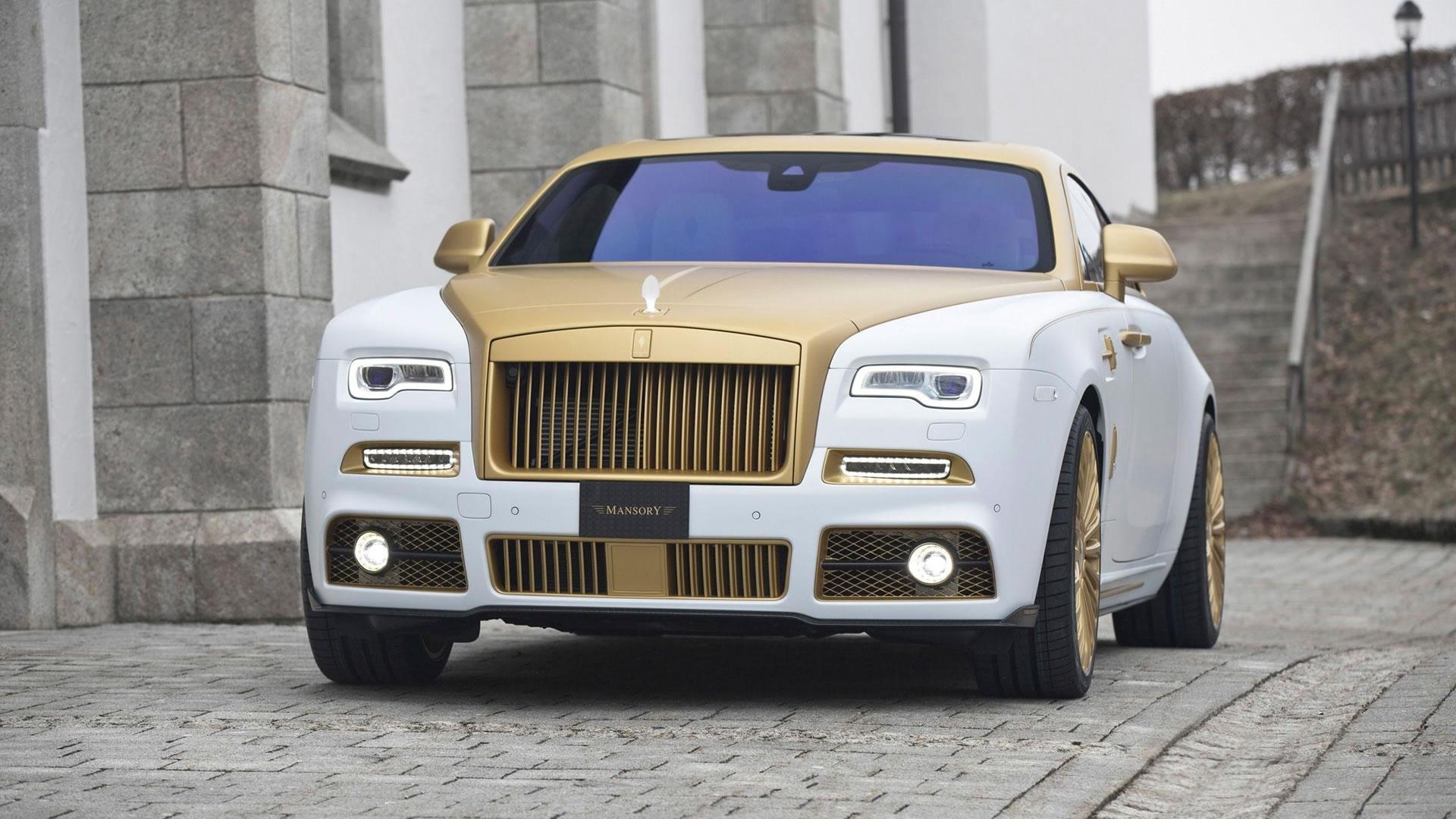 1920x1080 Wallpaper: White and Gold Rolls Royce Wraith Wallpaper 1920