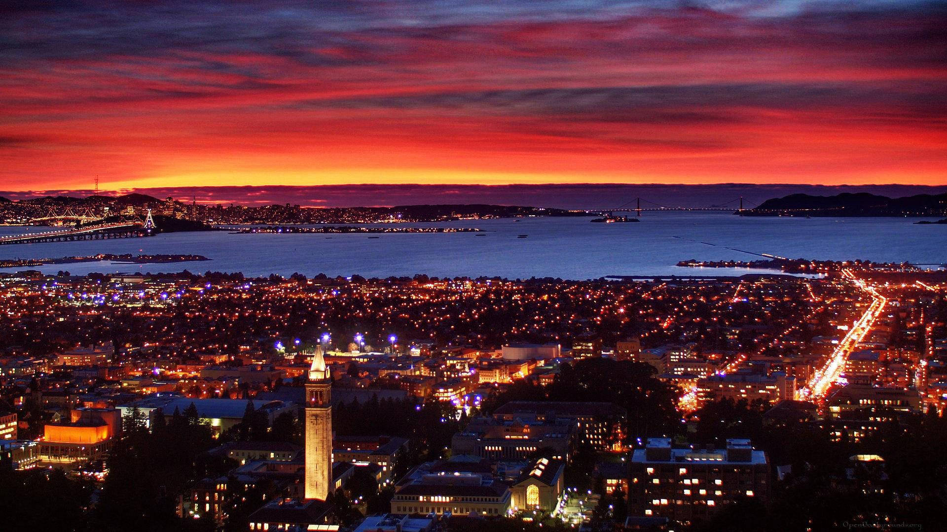 1920x1080 Download UCB Night Skyline Wallpaper